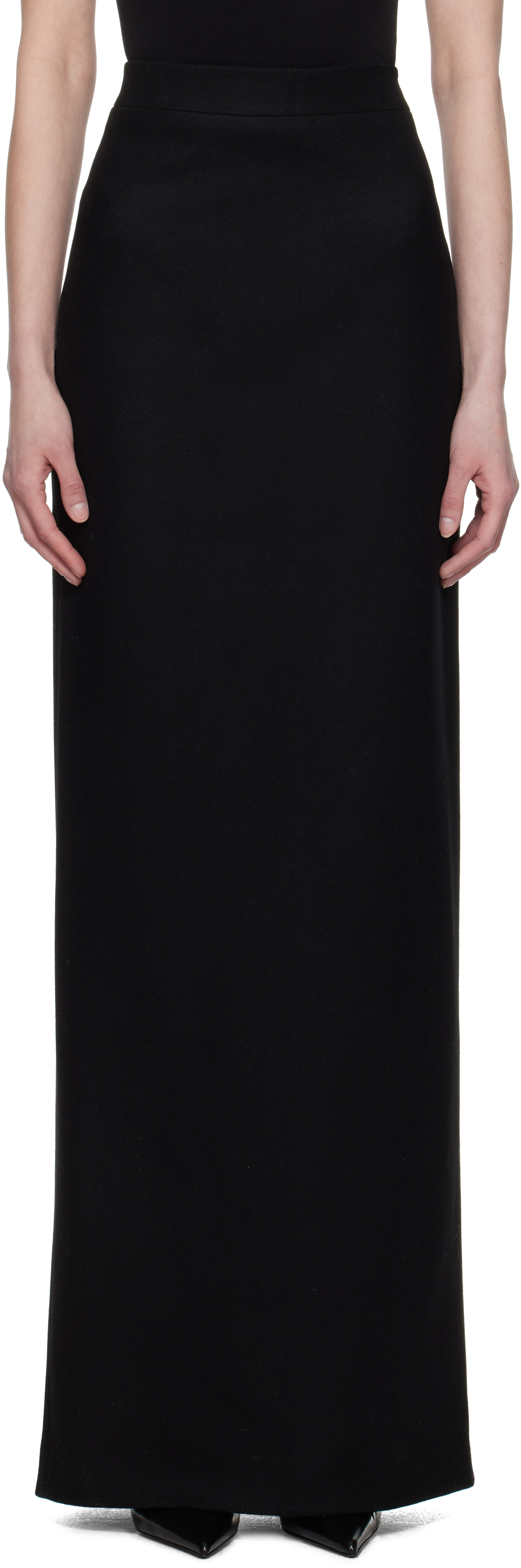 Black Pencil Maxi Skirt