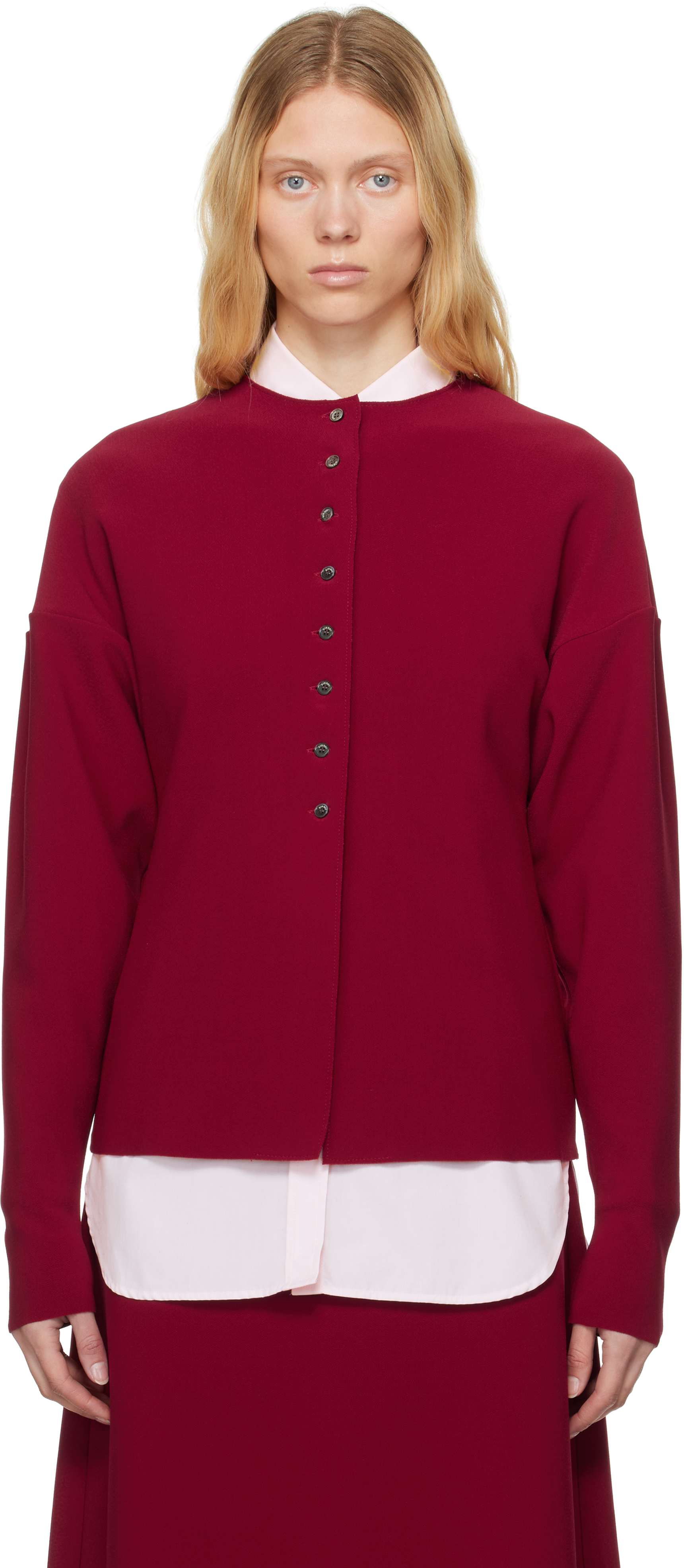 BIRROT RED LAY2 CARDIGAN