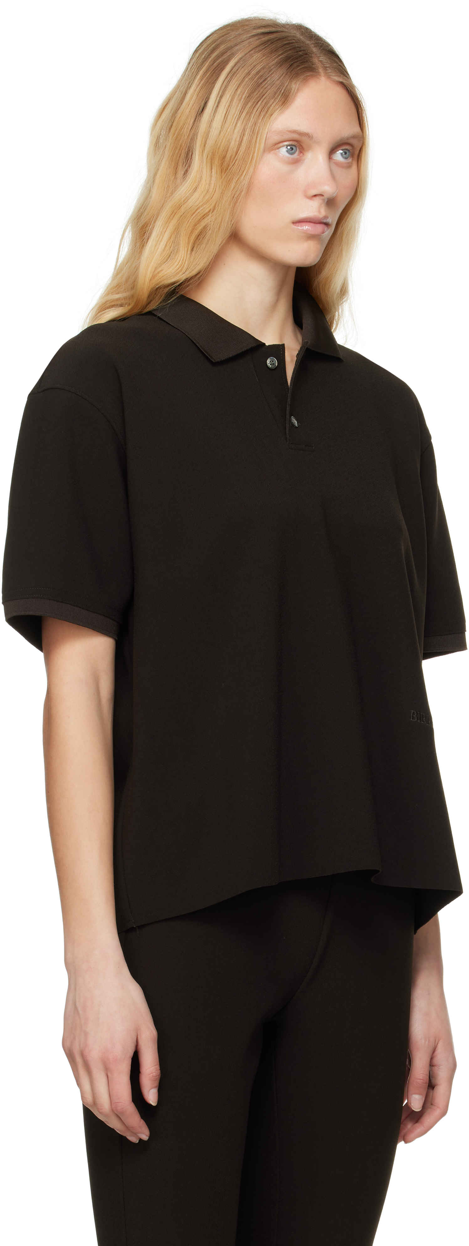 Birrot Brown Lay2 Polo In Chocolate