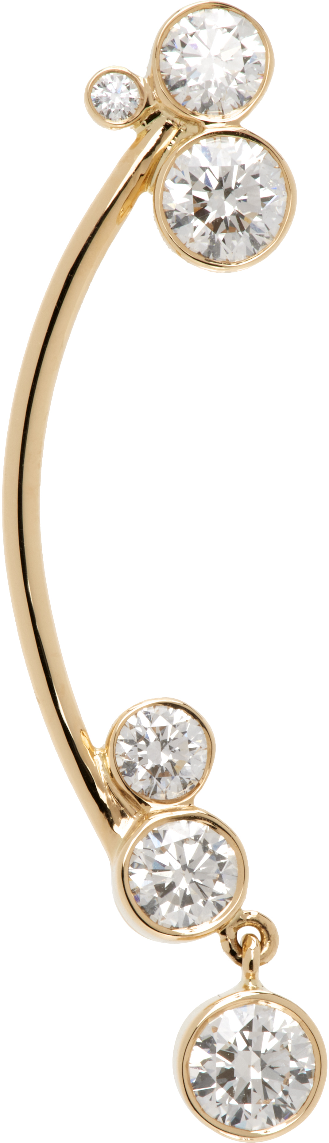 Gold Grande Stella Diamant Single Earring