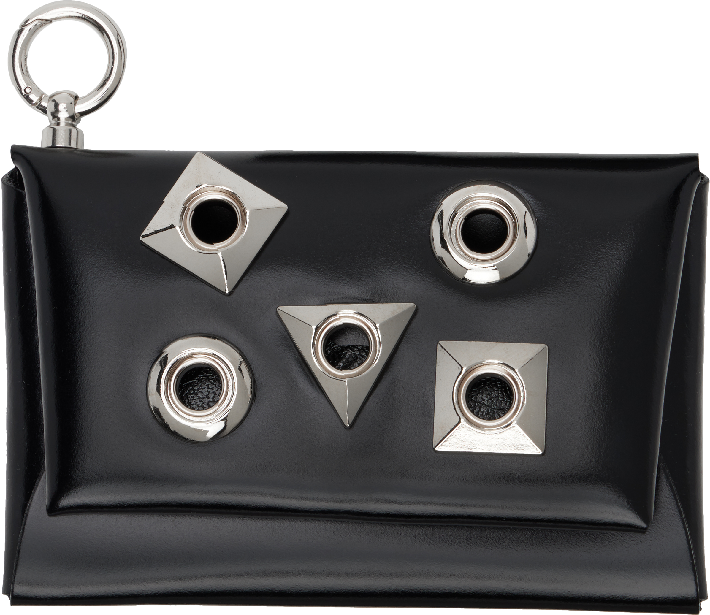 【TOGA】L MOTIF CARD CASE Black Metal Motif Card Holder by Toga Virilis on Sale