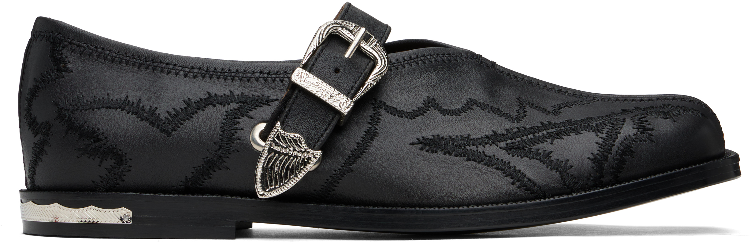 Black Leather Loafers