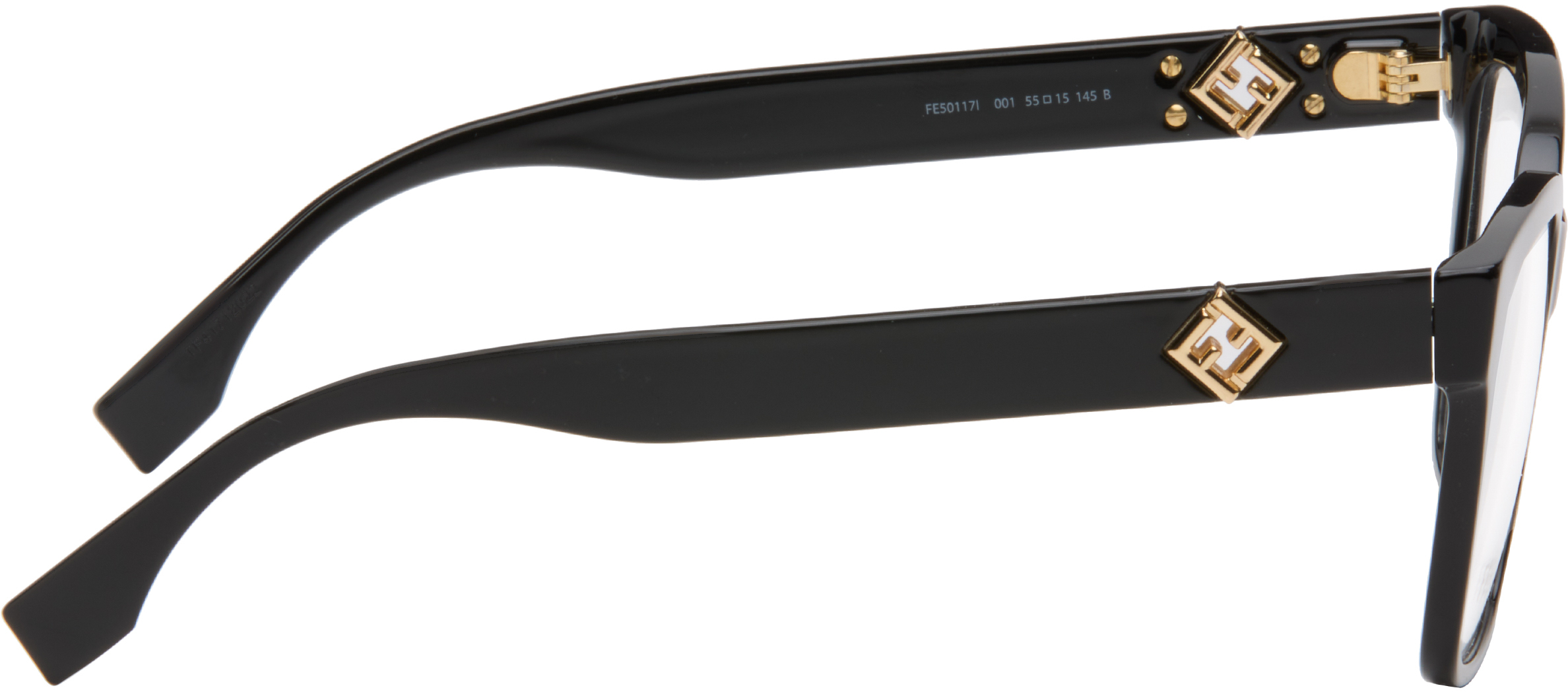 Fendi Black Ff Diamonds Glasses In Black
