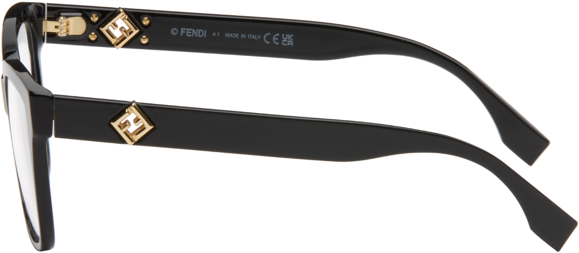 Fendi Black Ff Diamonds Glasses In Black