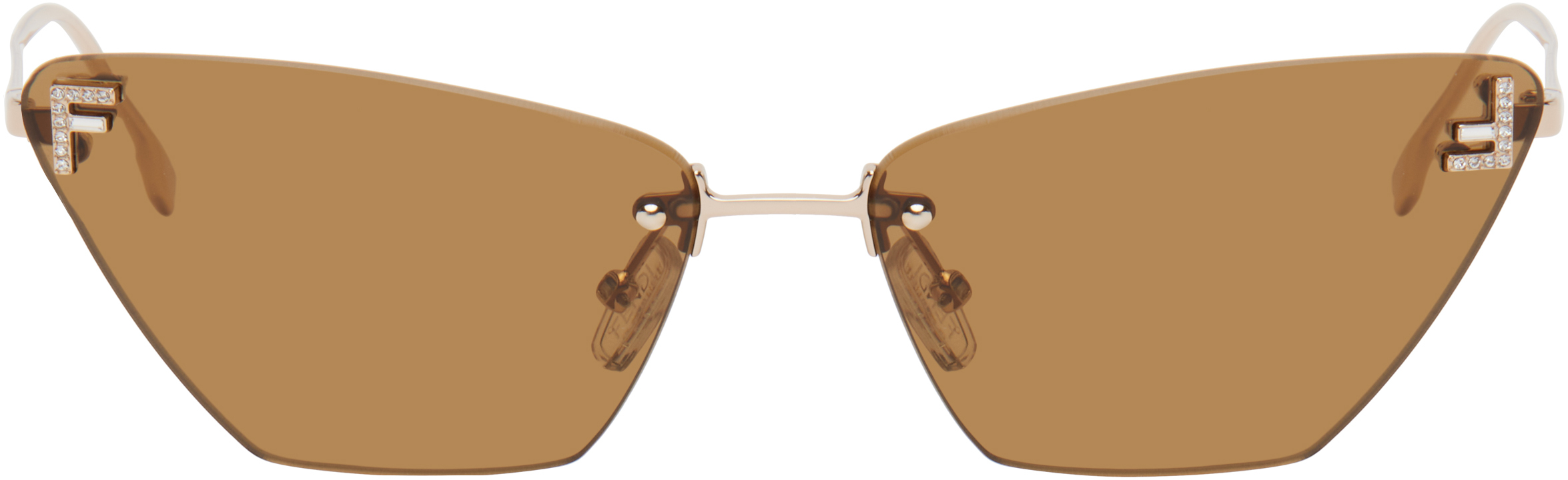 Rose Gold First Crystal Sunglasses