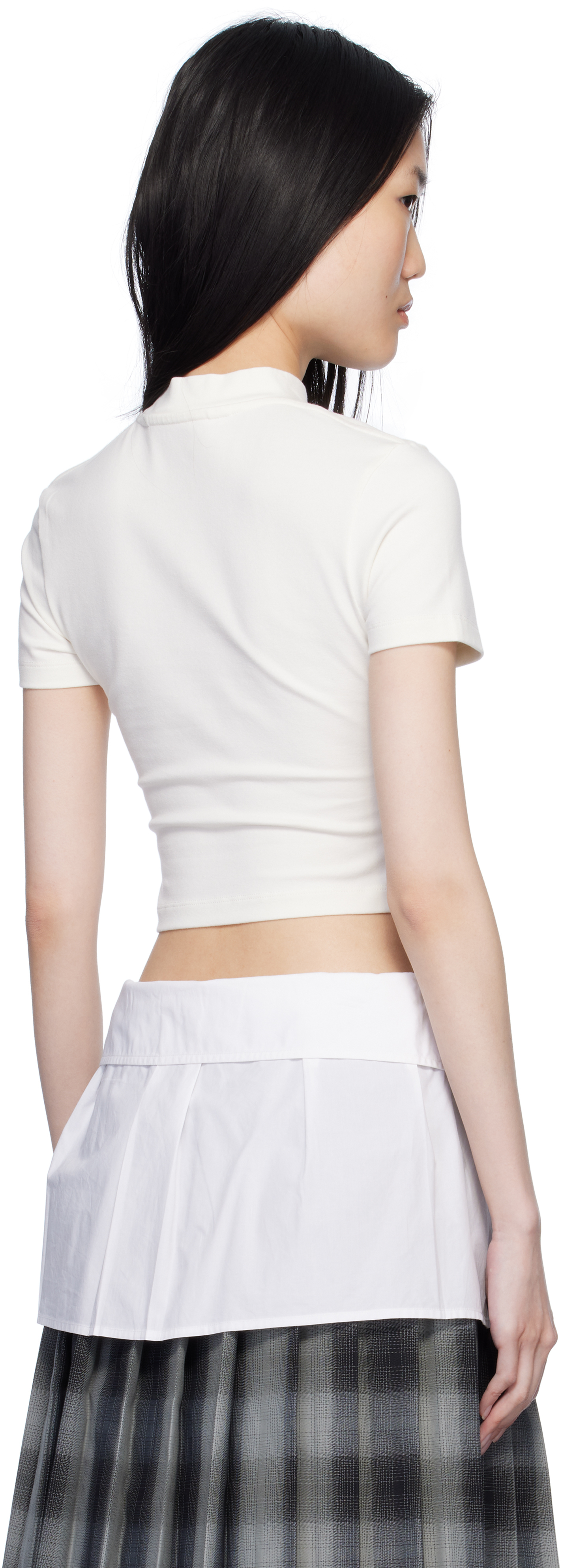 Palm Angels Off-white Classic Logo Baby T-shirt In Off White Black