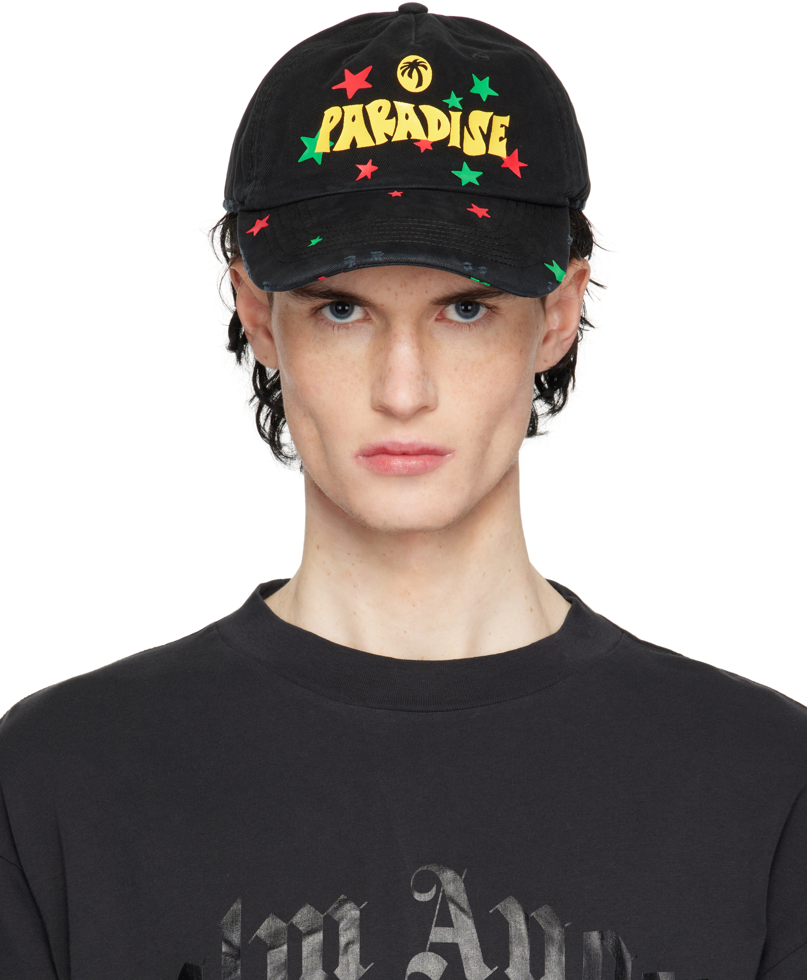 Black 'Paradise' Palm Cap