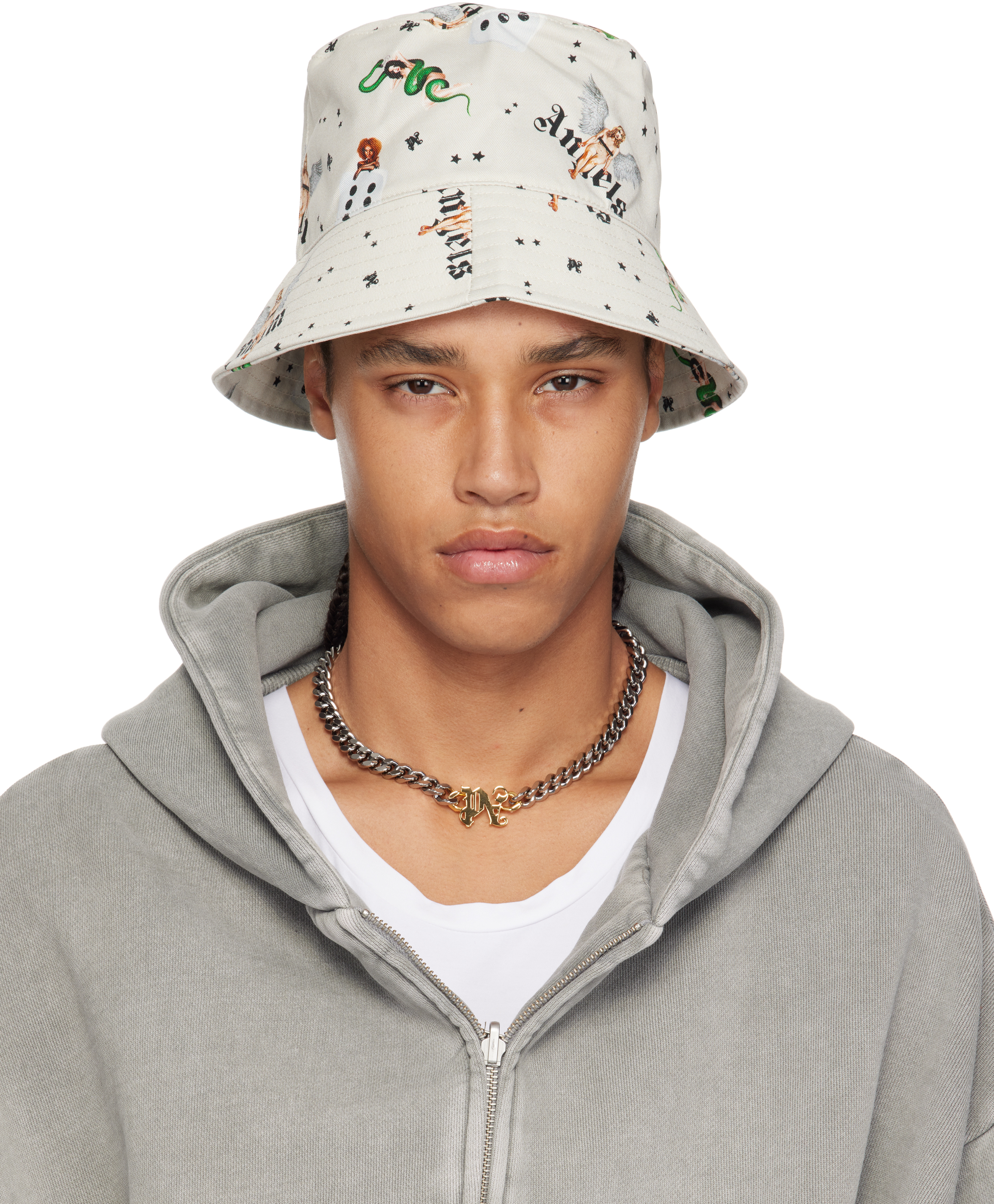 Off-White Pin Up All Over Bucket Hat