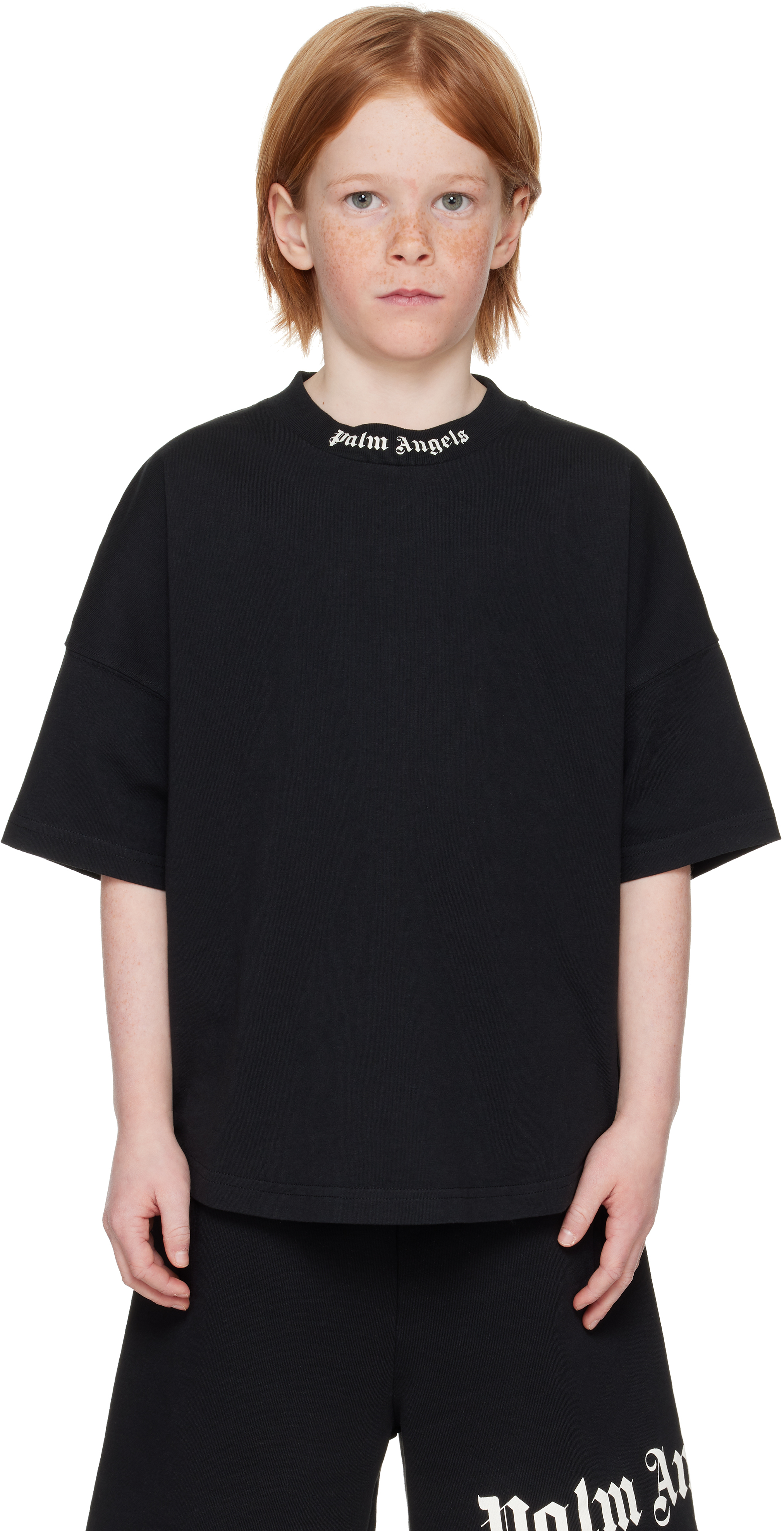Kids Black Logo Block T-shirt