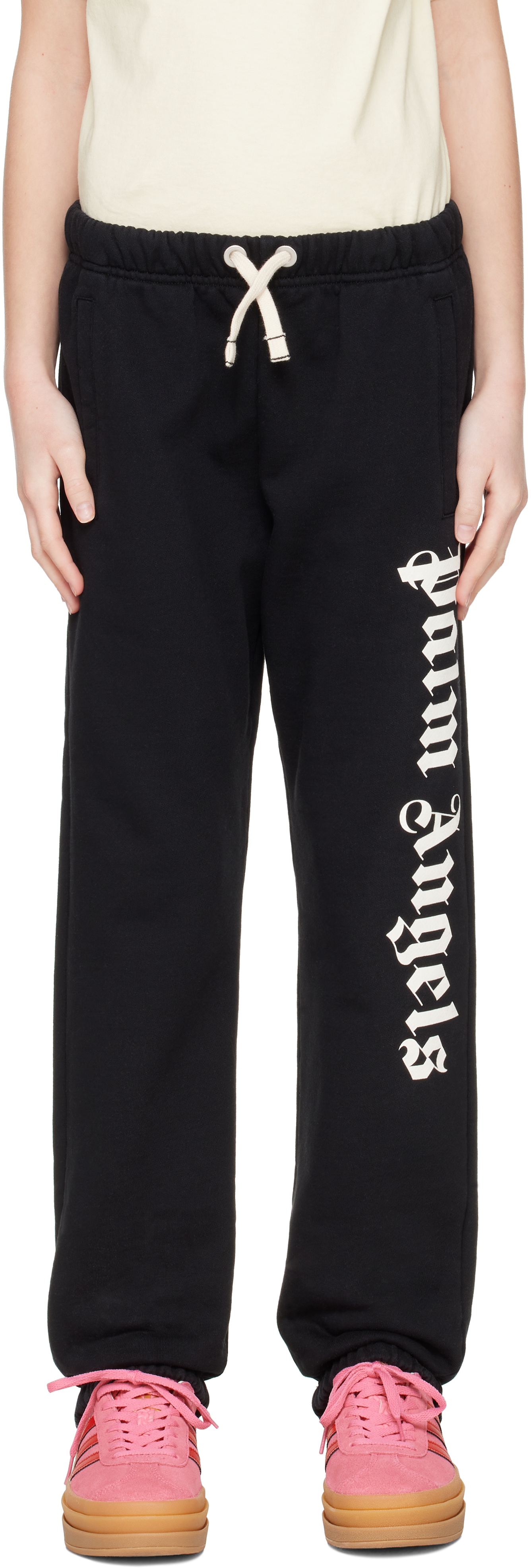 キッズ用ボトムス Palm Angels Sweatpant Kids Black Classic Overlogo Sweatpants by Palm Angels on Sale