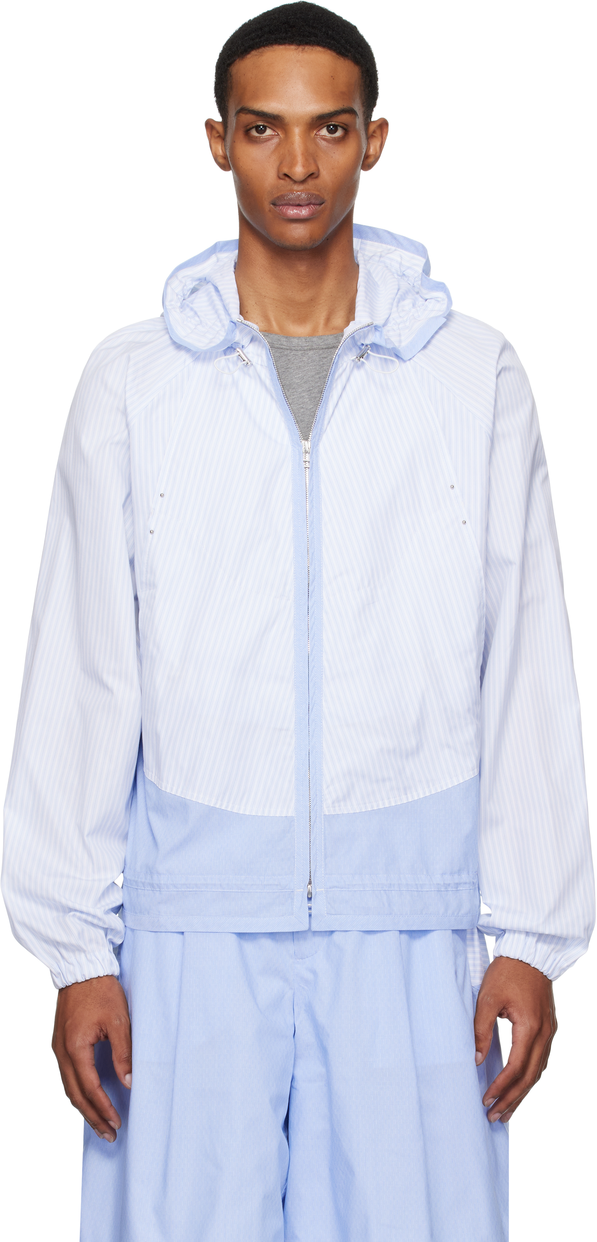 J.L - A.L _J. L - A. L_ Blue Mica Jacket