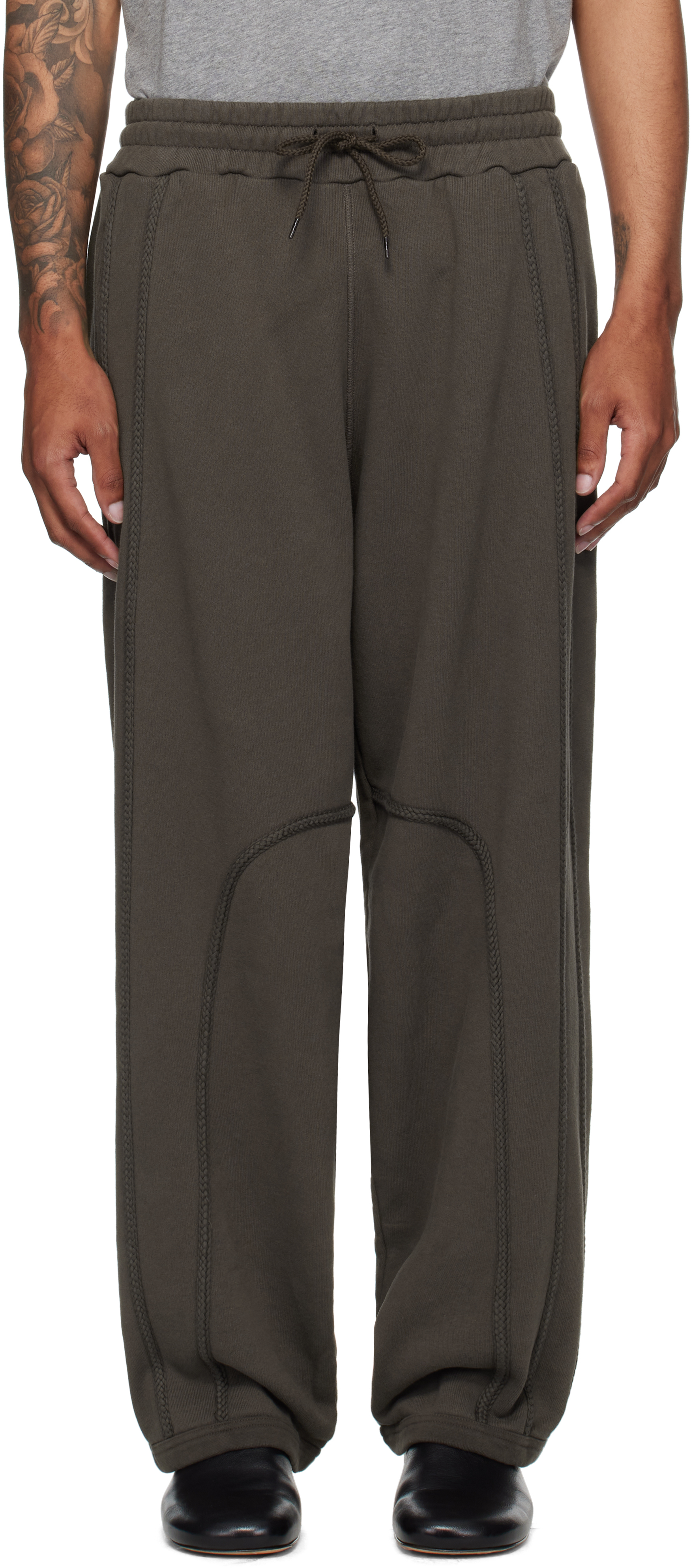 _j.l - A.l_ Brown Plio Lounge Pants