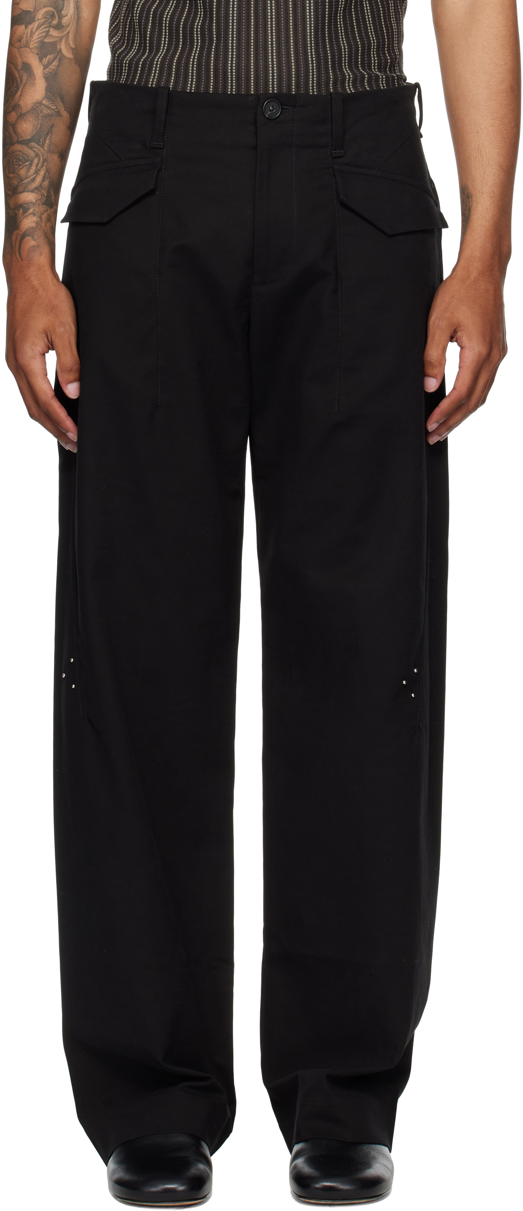 J.L - A.L _J. L - A. L_ Black Thera Trousers