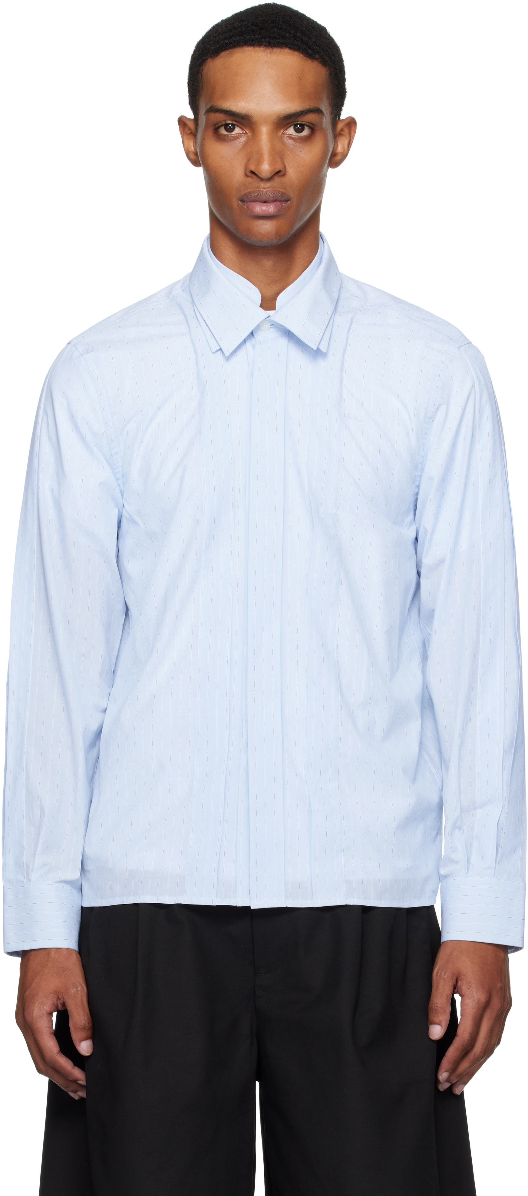 J.L - A.L _J. L - A. L_ Blue Palaeo Shirt