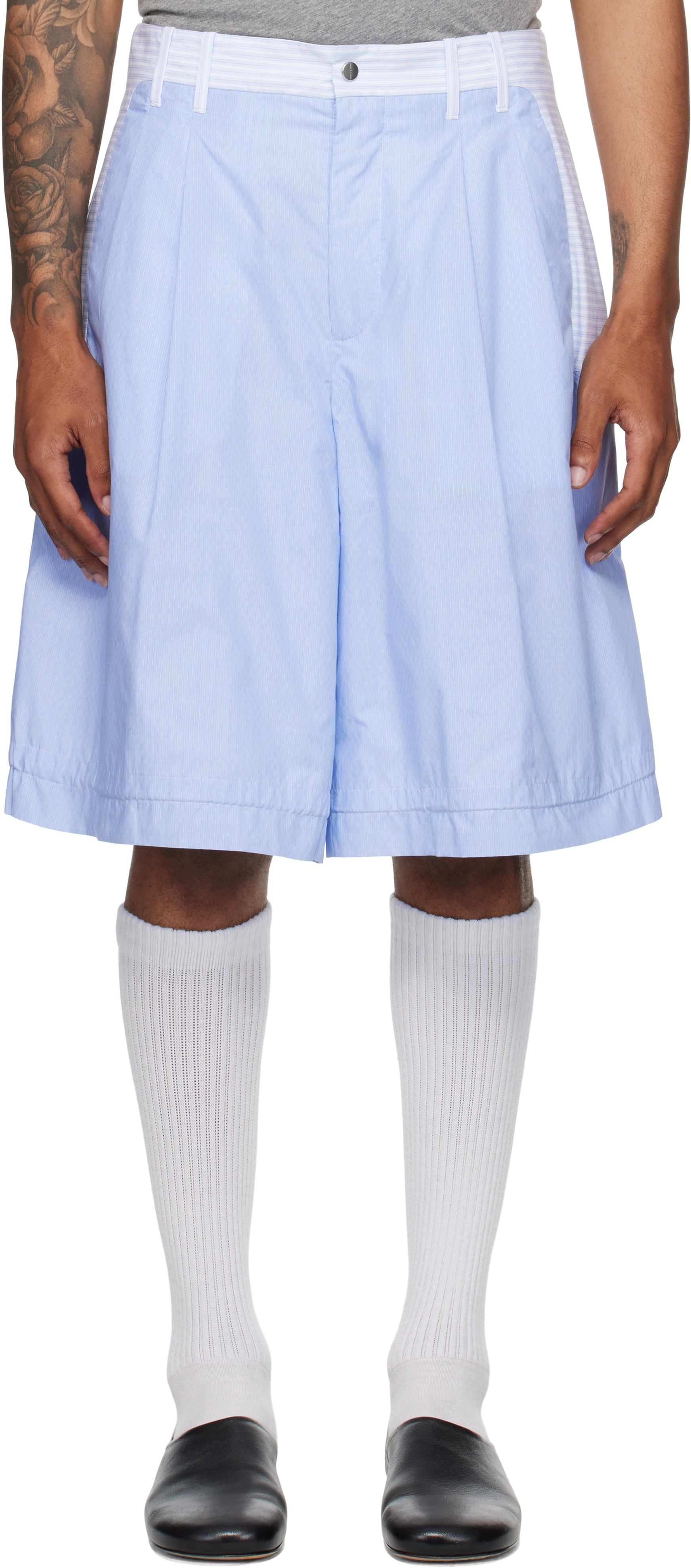 J.L - A.L _J. L - A. L_ Blue Mica Shorts