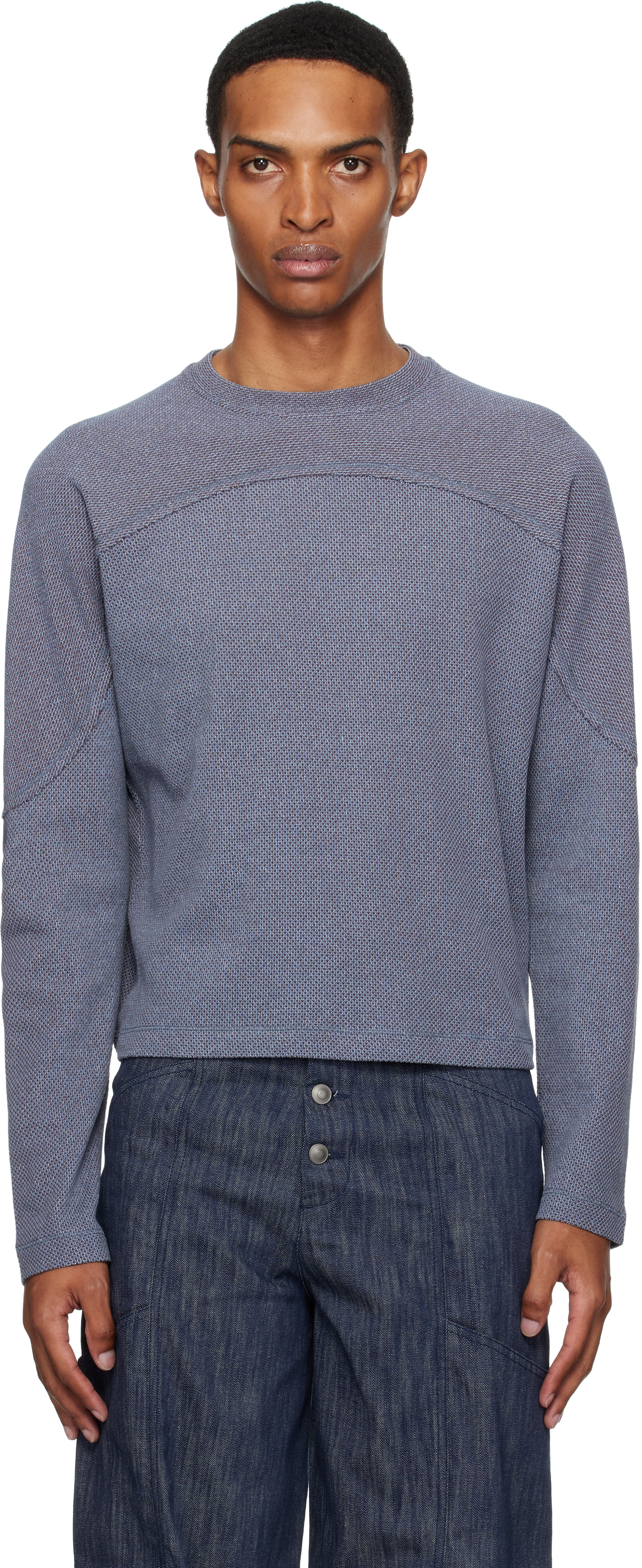 J.L - A.L _J. L - A. L_ Blue Crater Longsleeve Sweater
