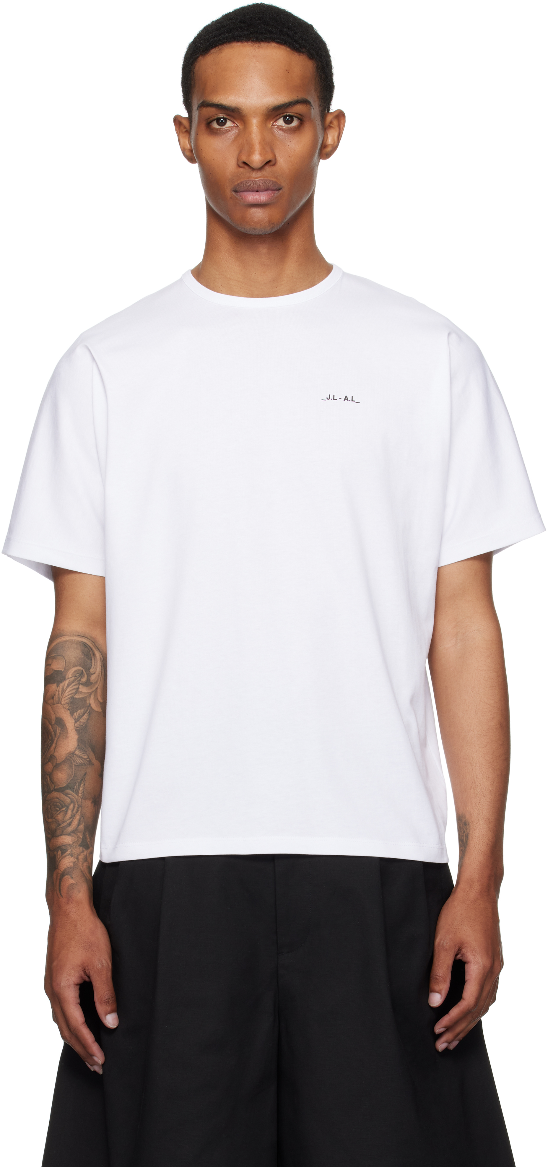 J.L - A.L _J. L - A. L_ White Dalma Shortsleeve T-shirt
