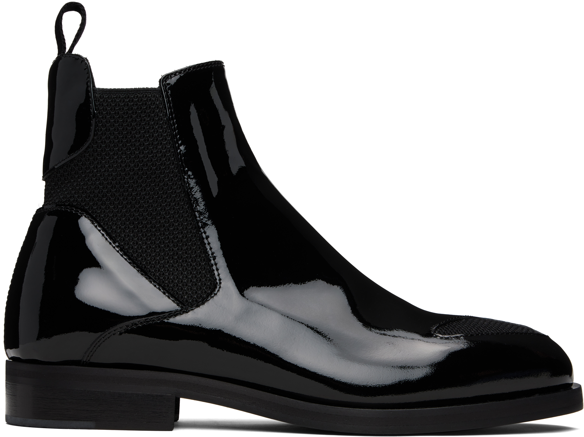 _j.l - A.l_ Black Perlin Chelsea Boots