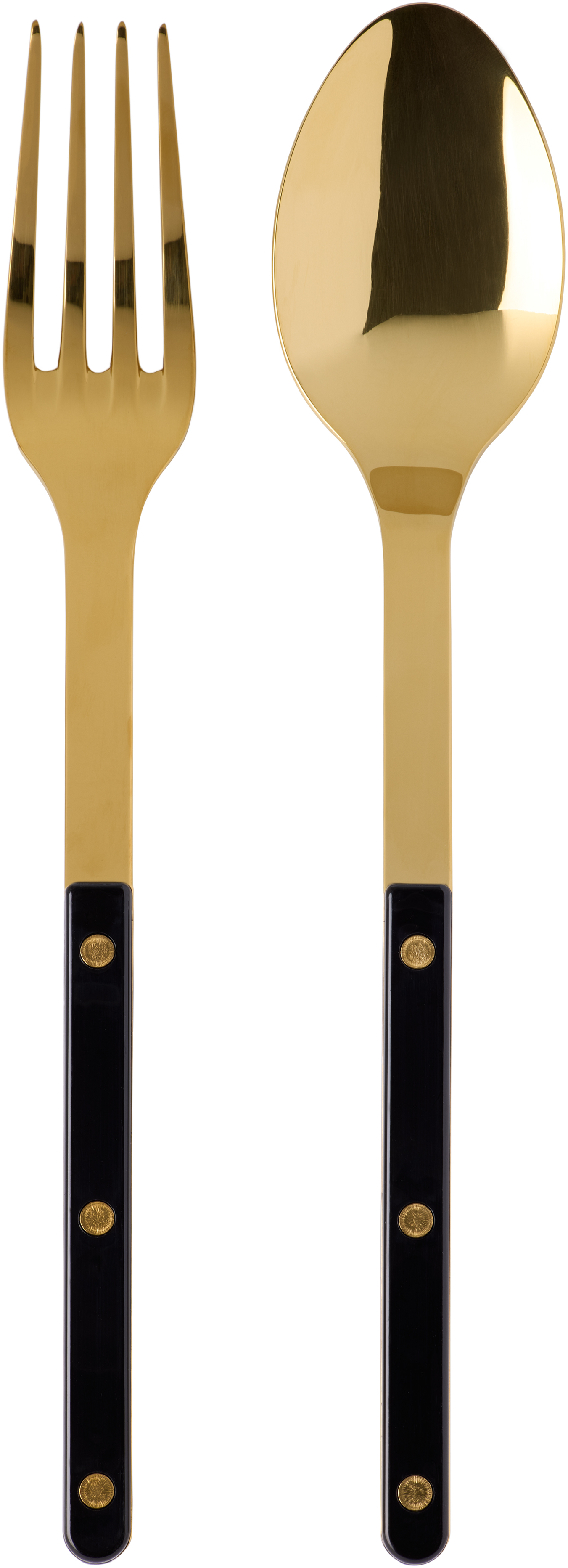 Sabre Gold & Black Bistrot Serving Set In Black