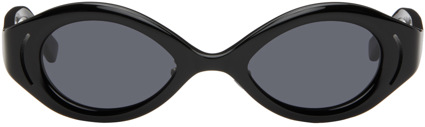 SSENSE Exclusive Black 'The Goggle' Sunglasses