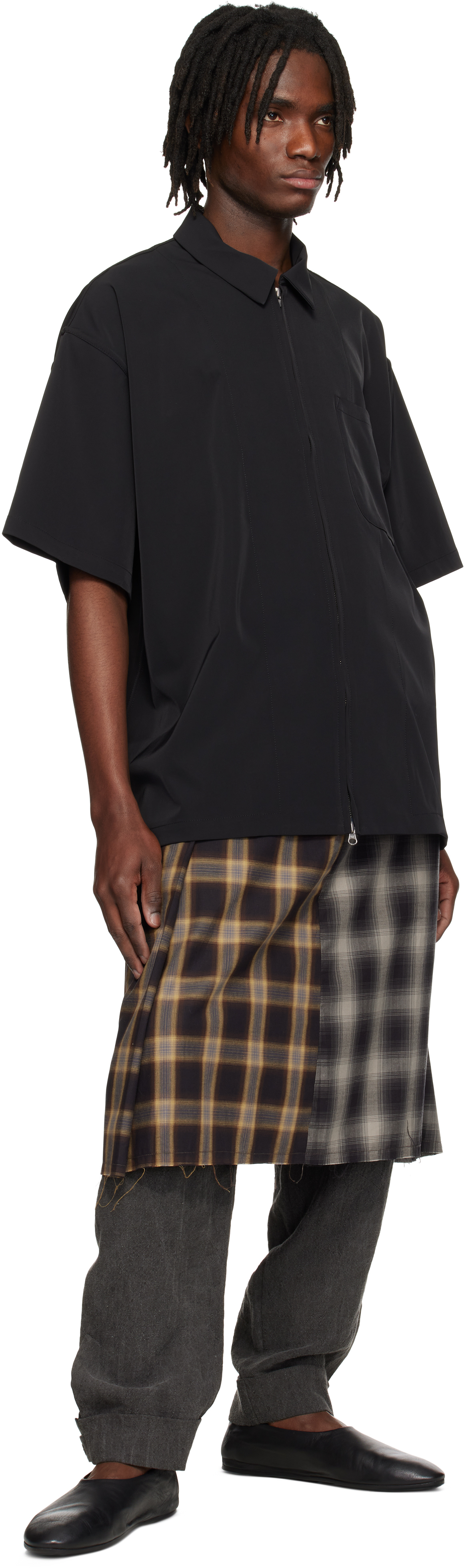 SONG FOR THE MUTE BLACK ZIP UP GYM SHIRT 