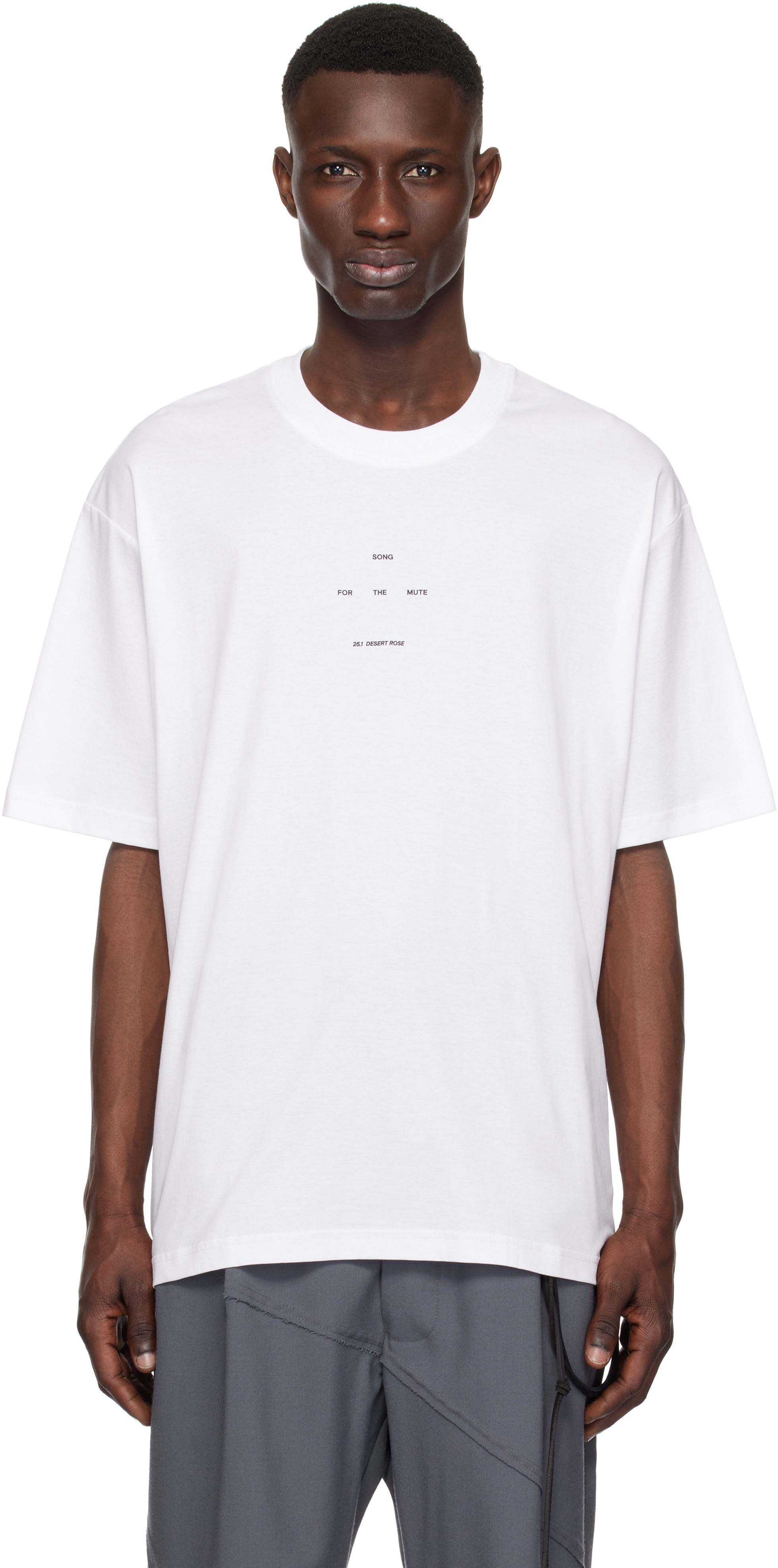 White 'Logo' Oversized T-shirt