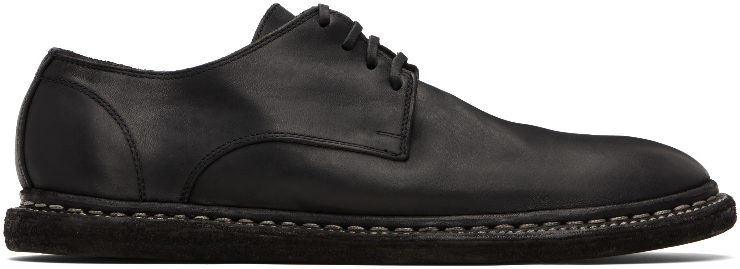 Guidi Black 9920 Oxfords