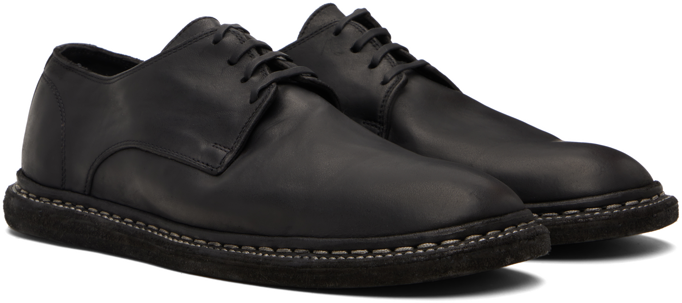Guidi Black 9920 Oxfords