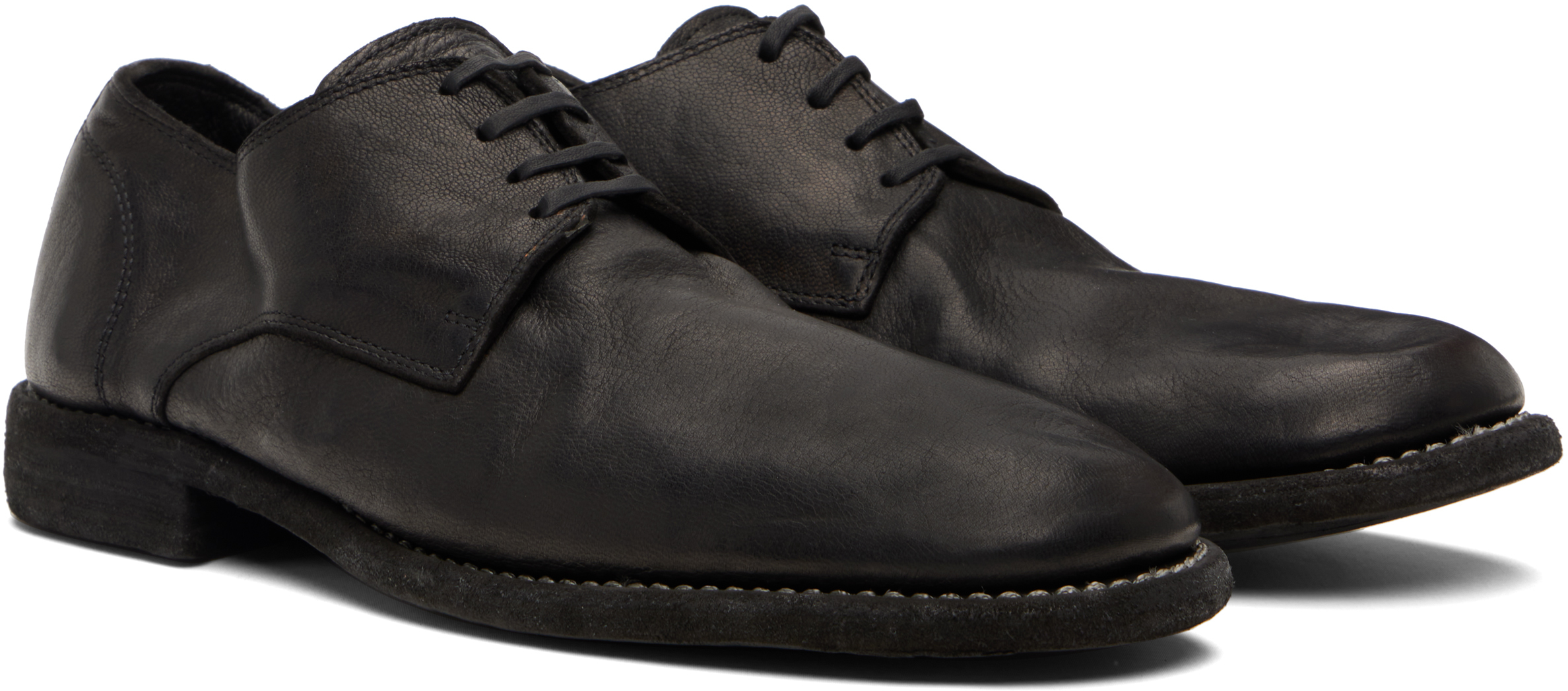 Guidi Black 992ms Oxfords
