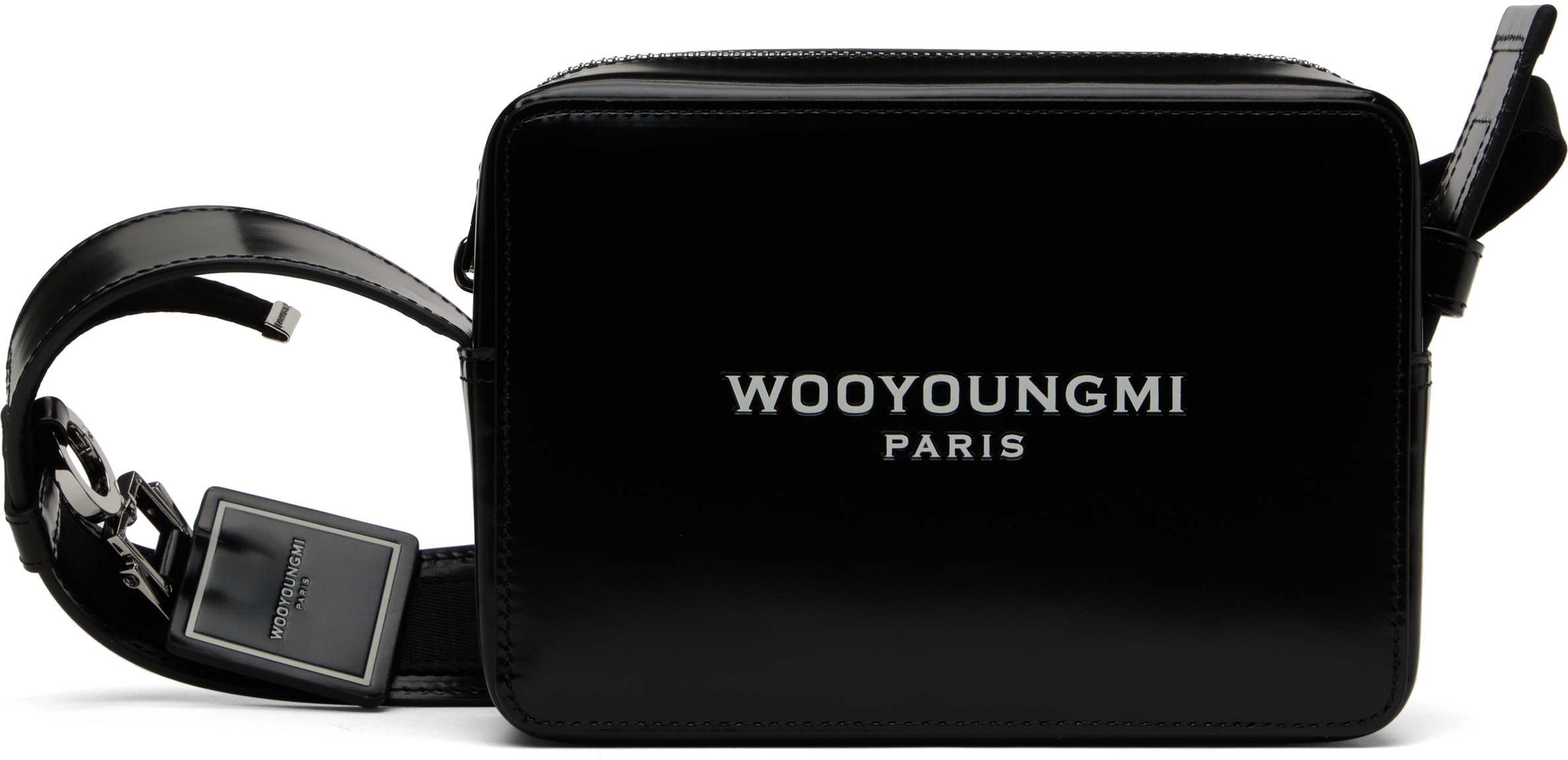 【WOOYOUNGMI】Men's Square Mini Bag Black Square Mini Bag by WOOYOUNGMI on Sale