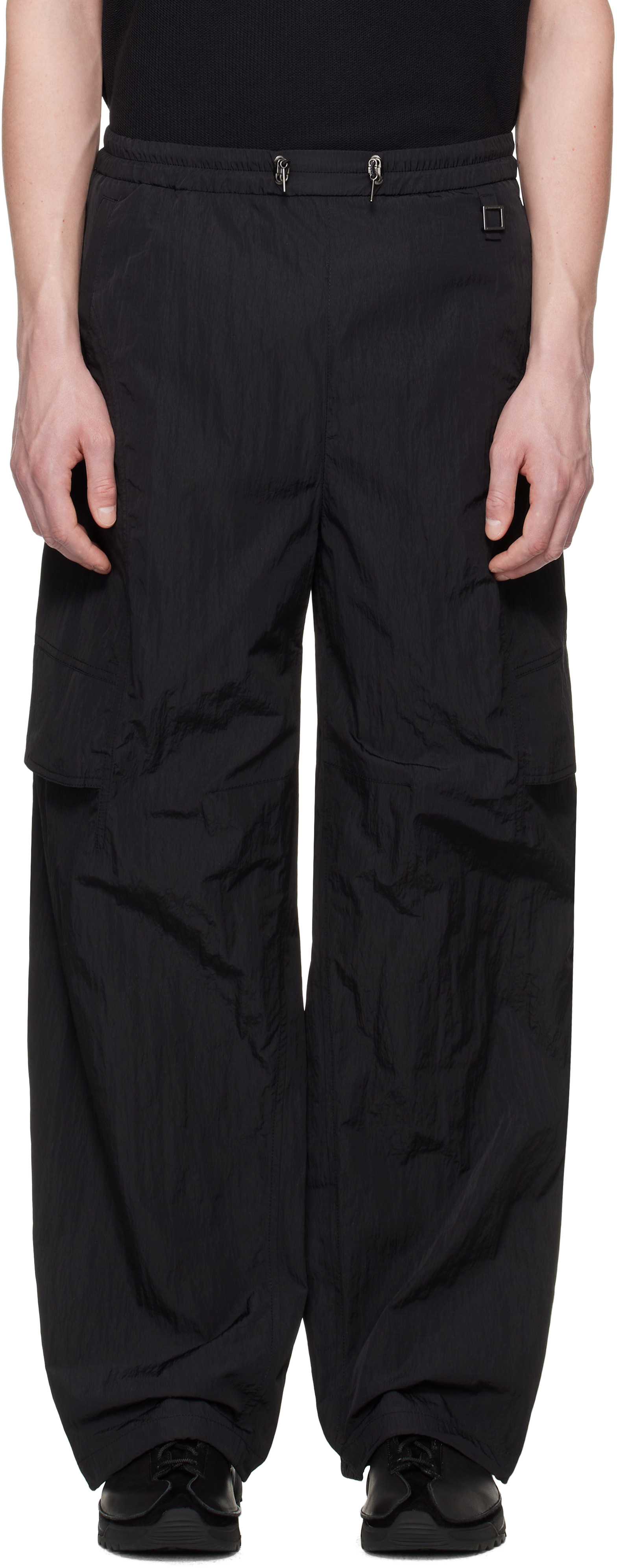 wooyoungmi-black-nylon-track-
