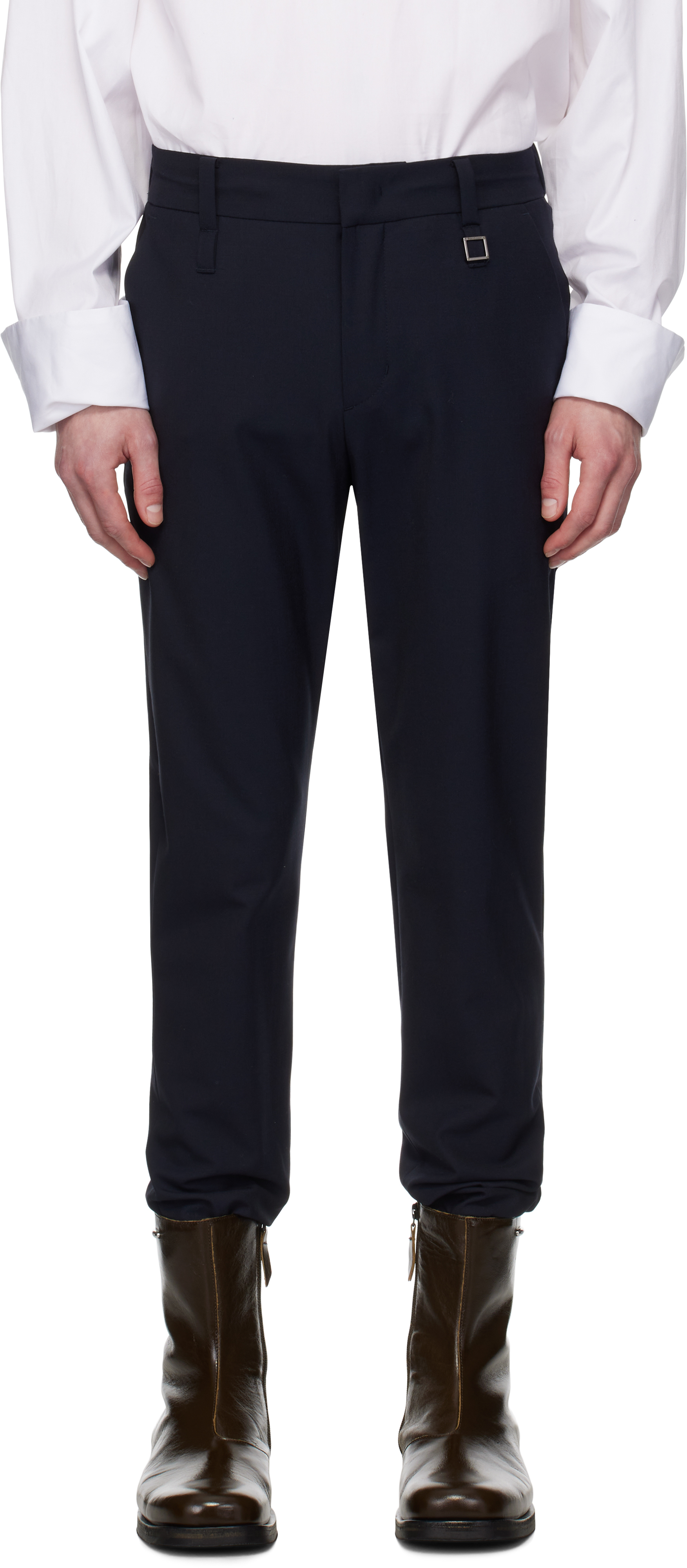 Navy Drawstring Trousers