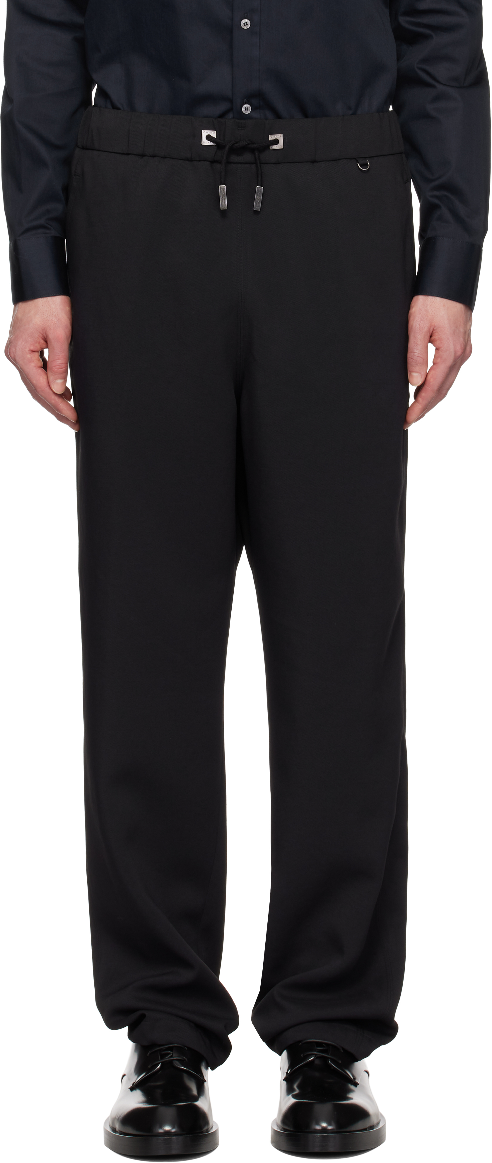 Black Drawstring Trousers