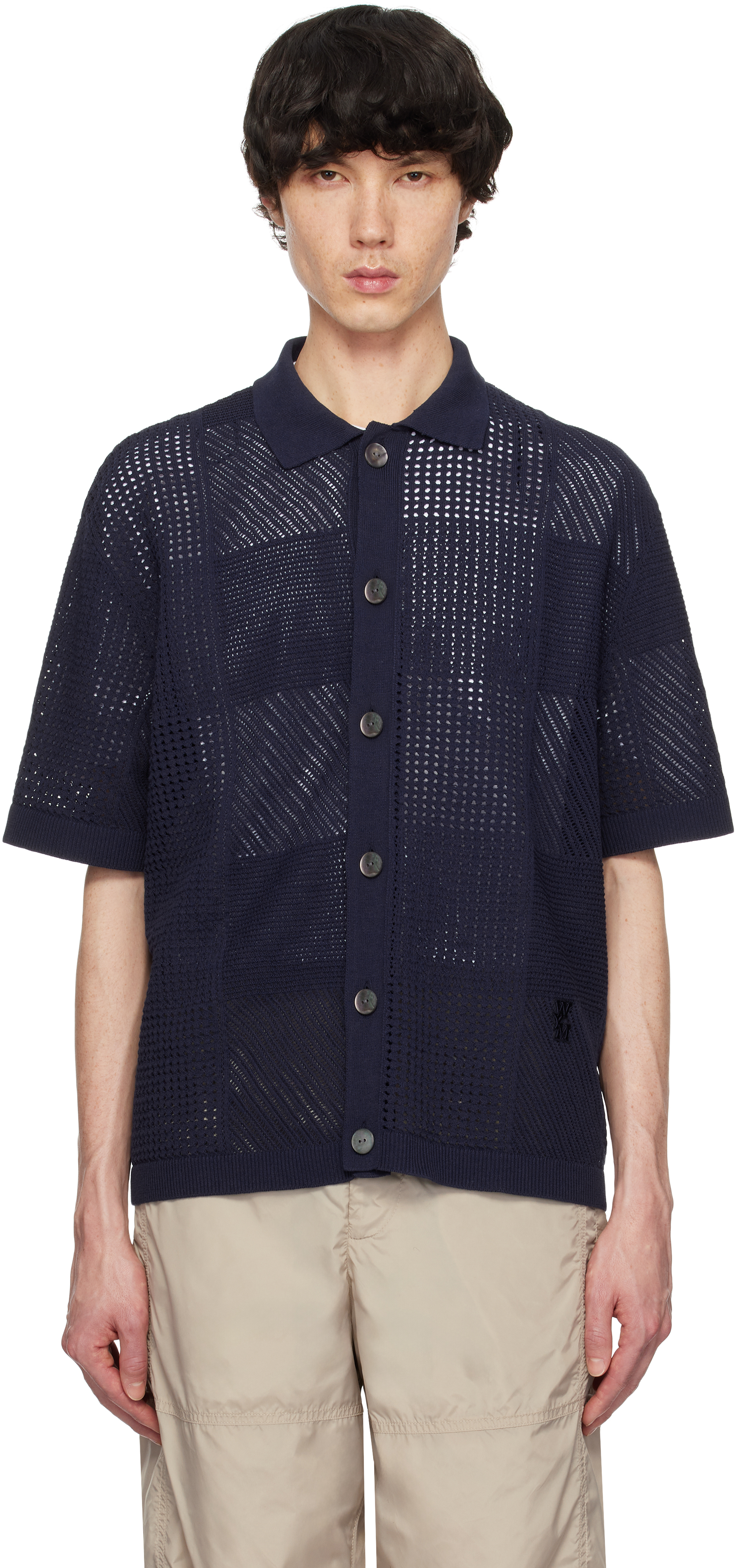 Navy Check Shirt