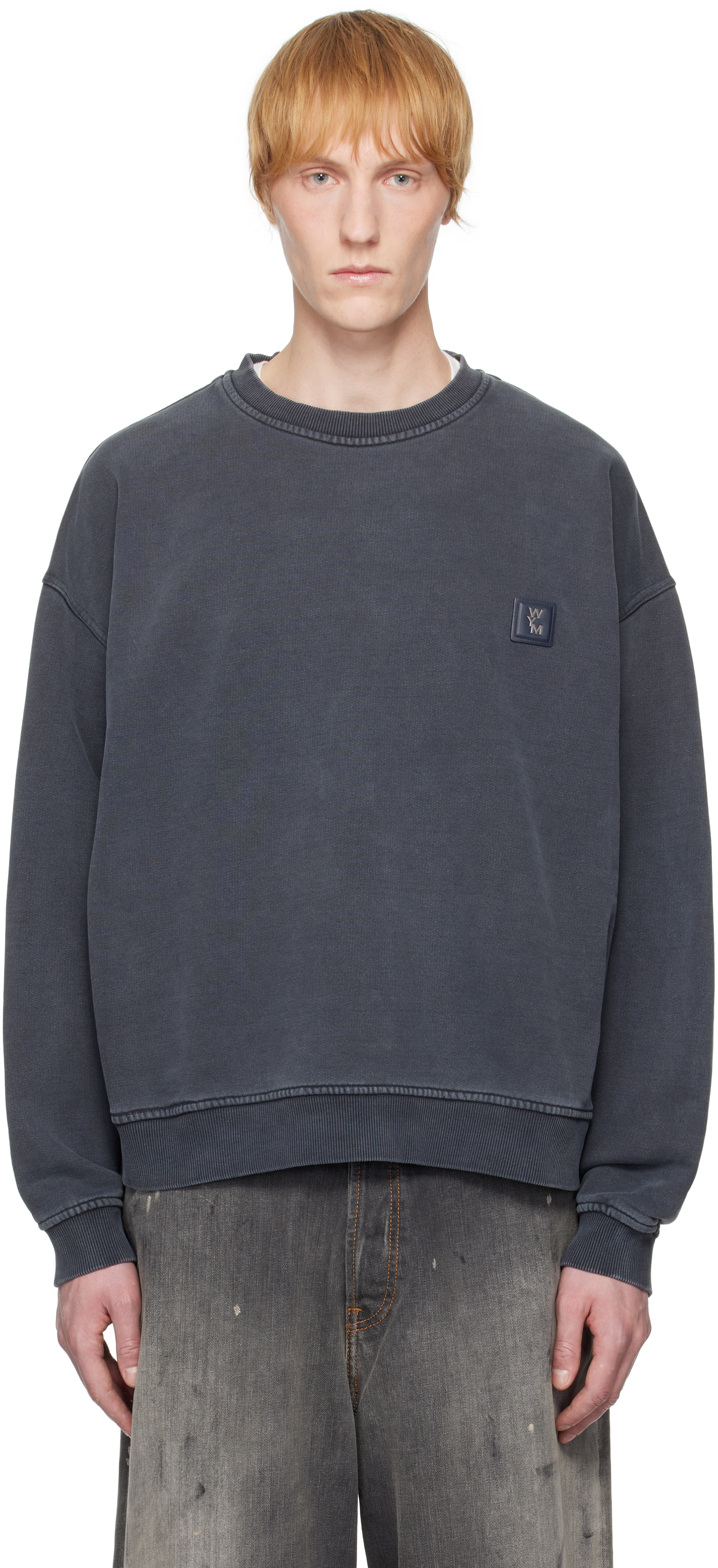 Gray Dying Back Logo Sweatshirt