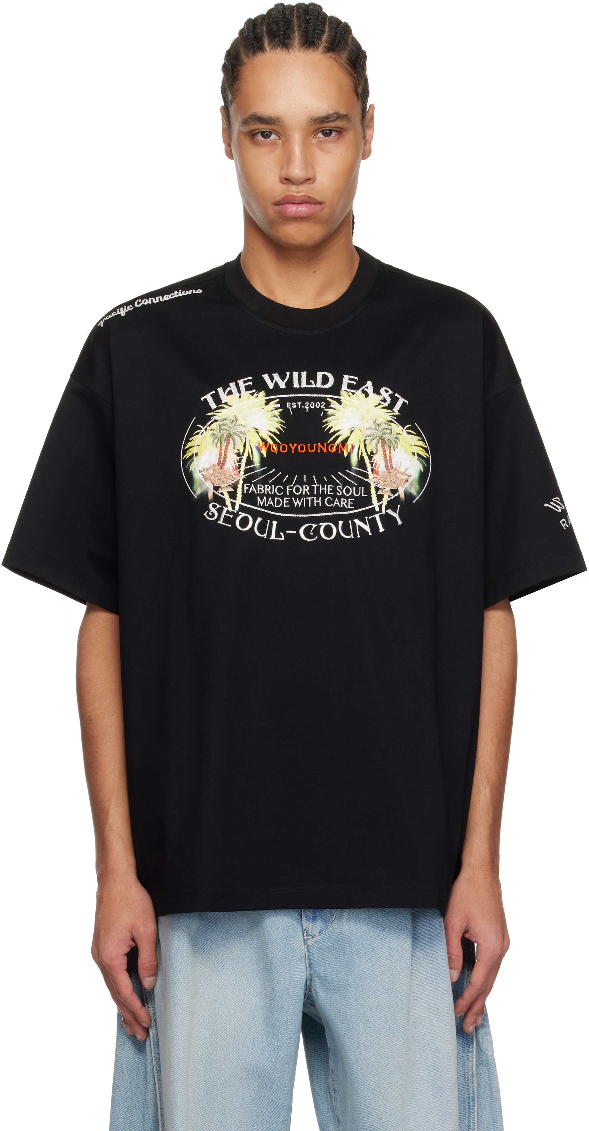 WOOYOUNGMIのブラック Palm Tree グラフィックTシャツがセール中