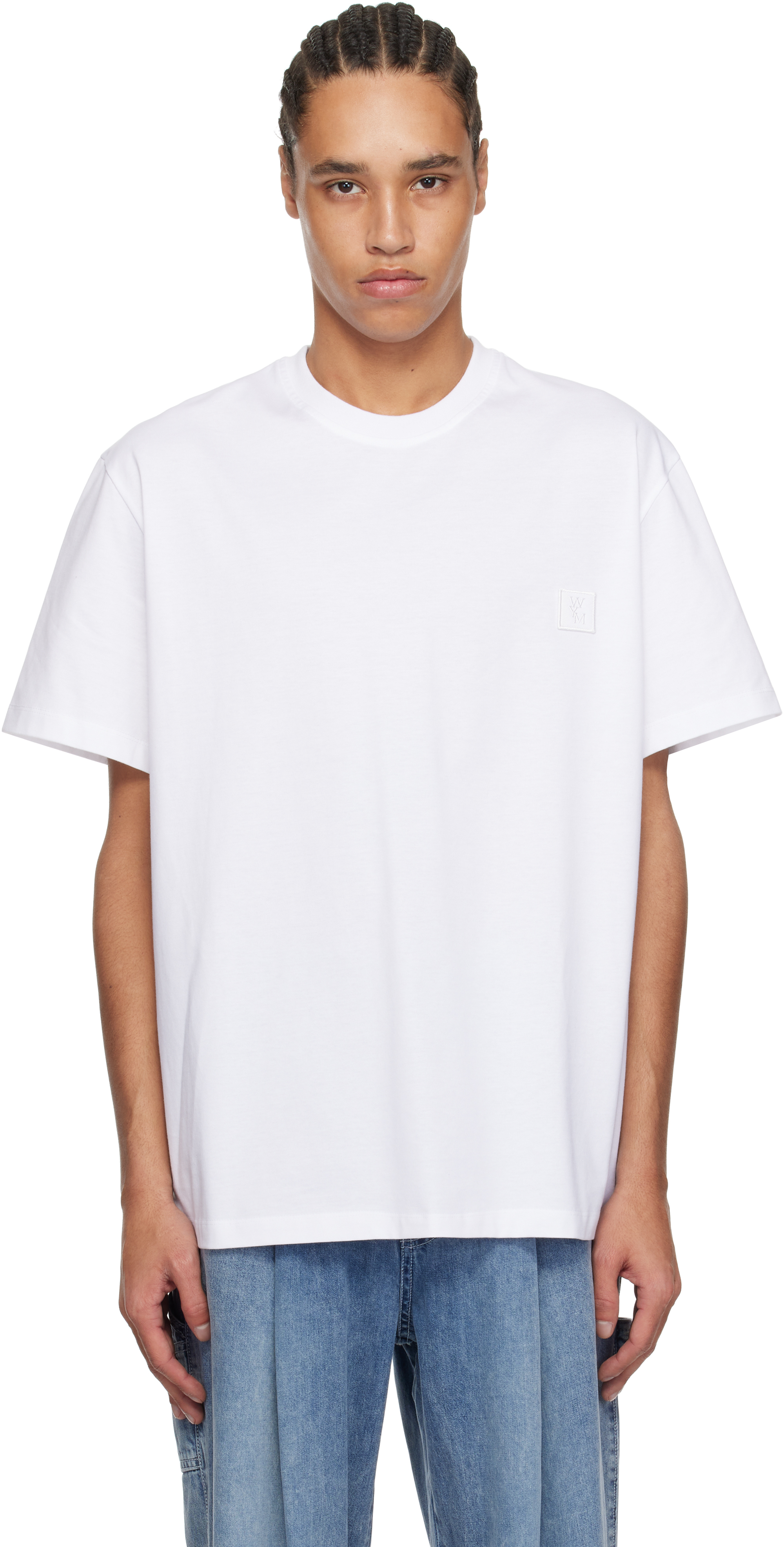 【WOOYOUNGMI】3D Coral Backlogo Short Sleeve T-shirt Black 3D Coral Back Logo T-shirt by WOOYOUNGMI on Sale