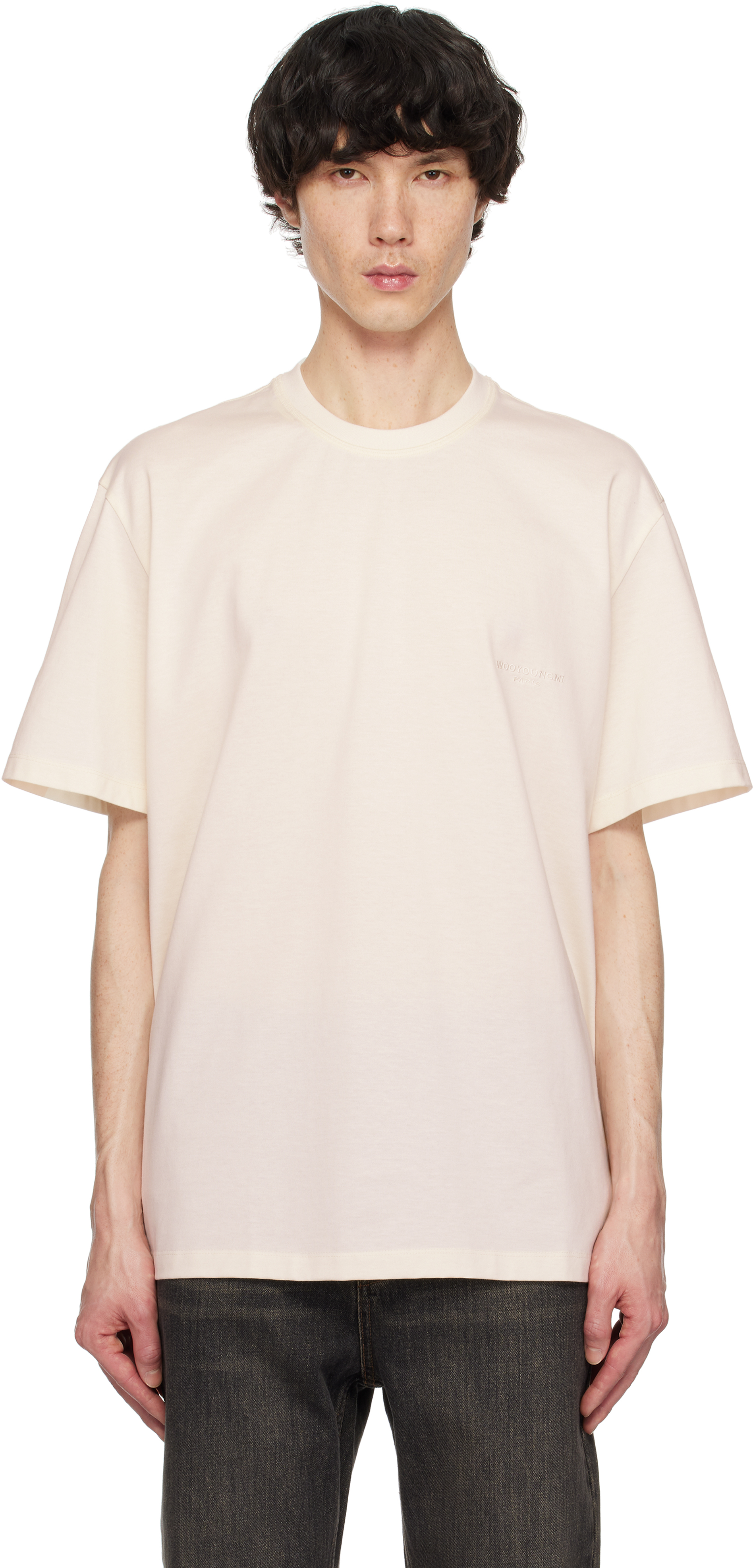 Off-White Embroidered Logo T-shirt