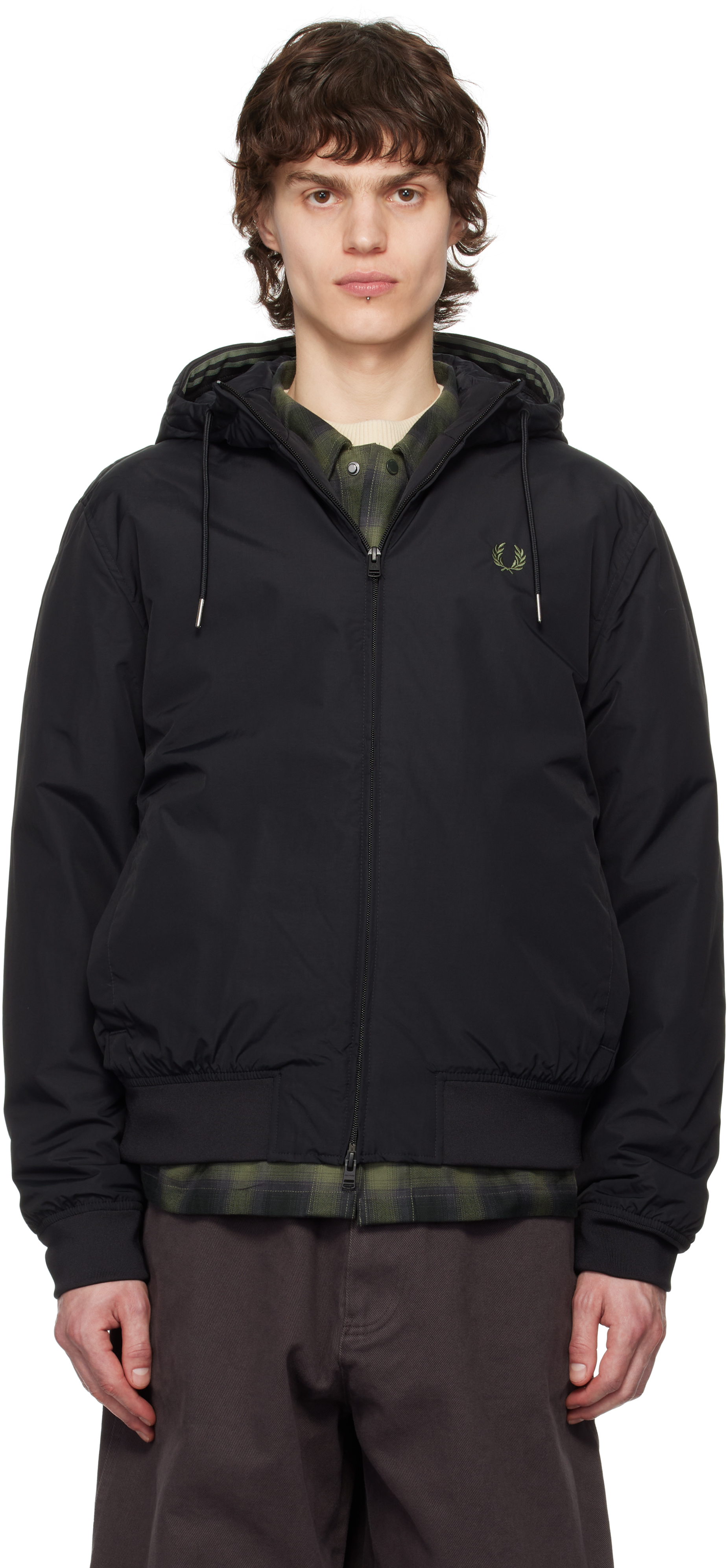 Black Hooded Brentham Jacket