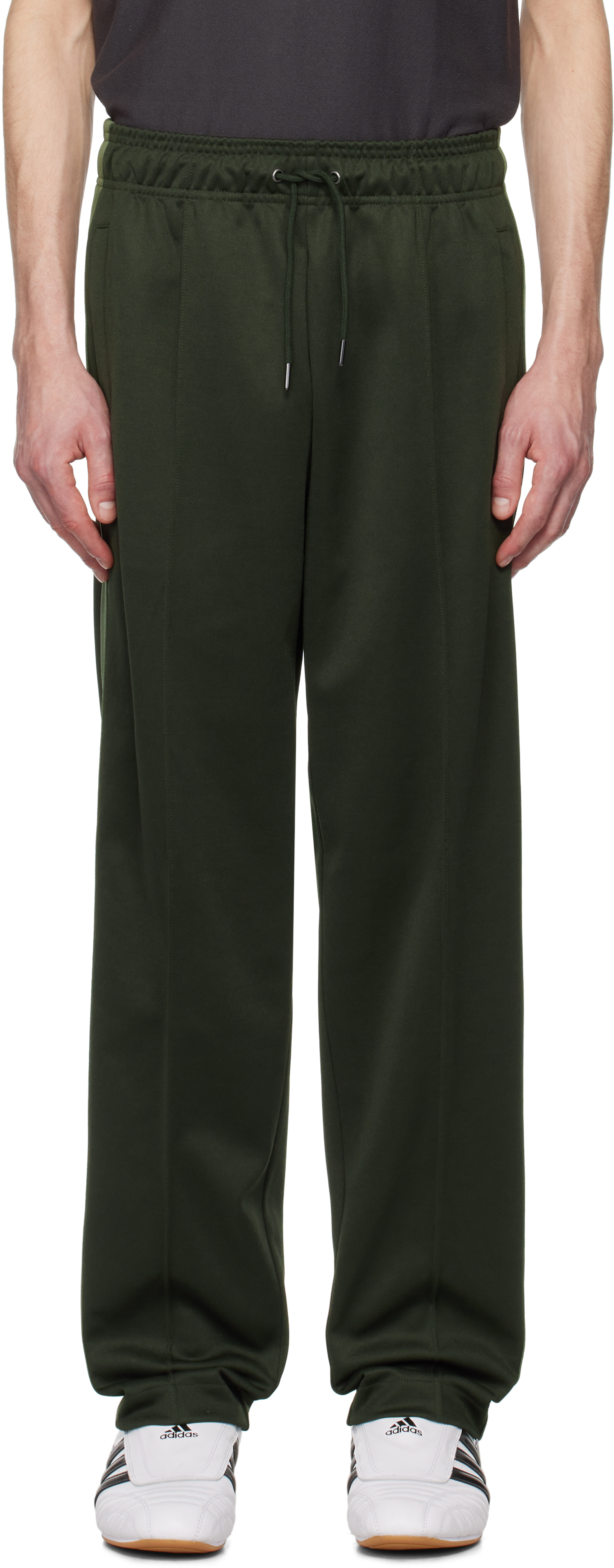 Green Tape Detail Track Pants