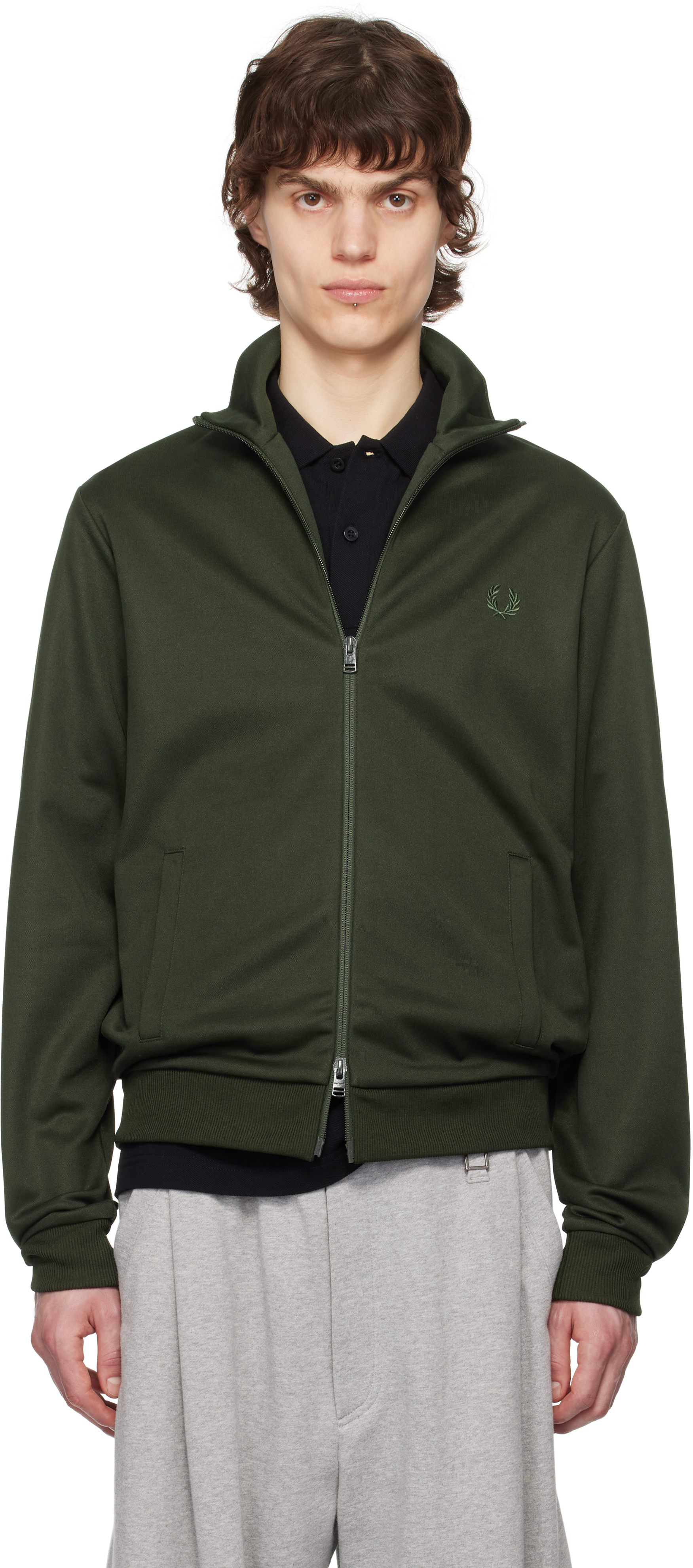 Green Tricot Track Jacket