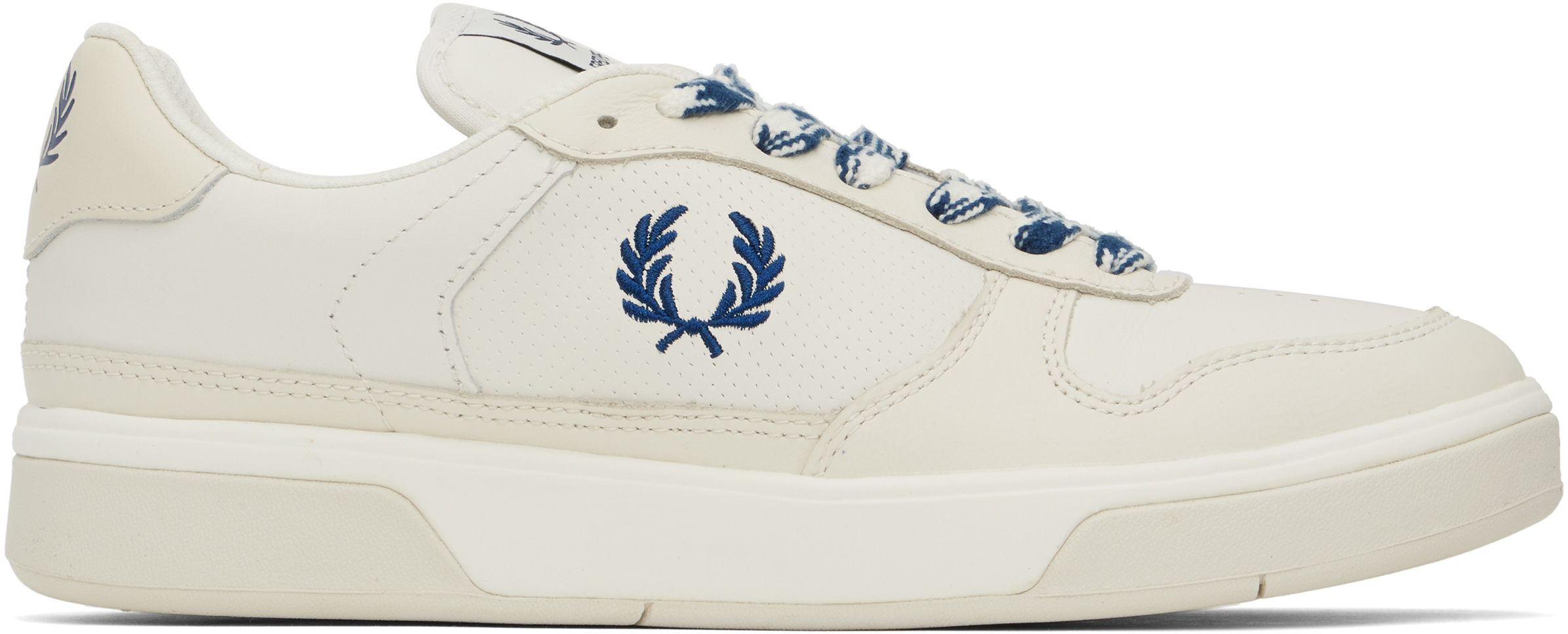 Off-White & Navy B300 Sneakers