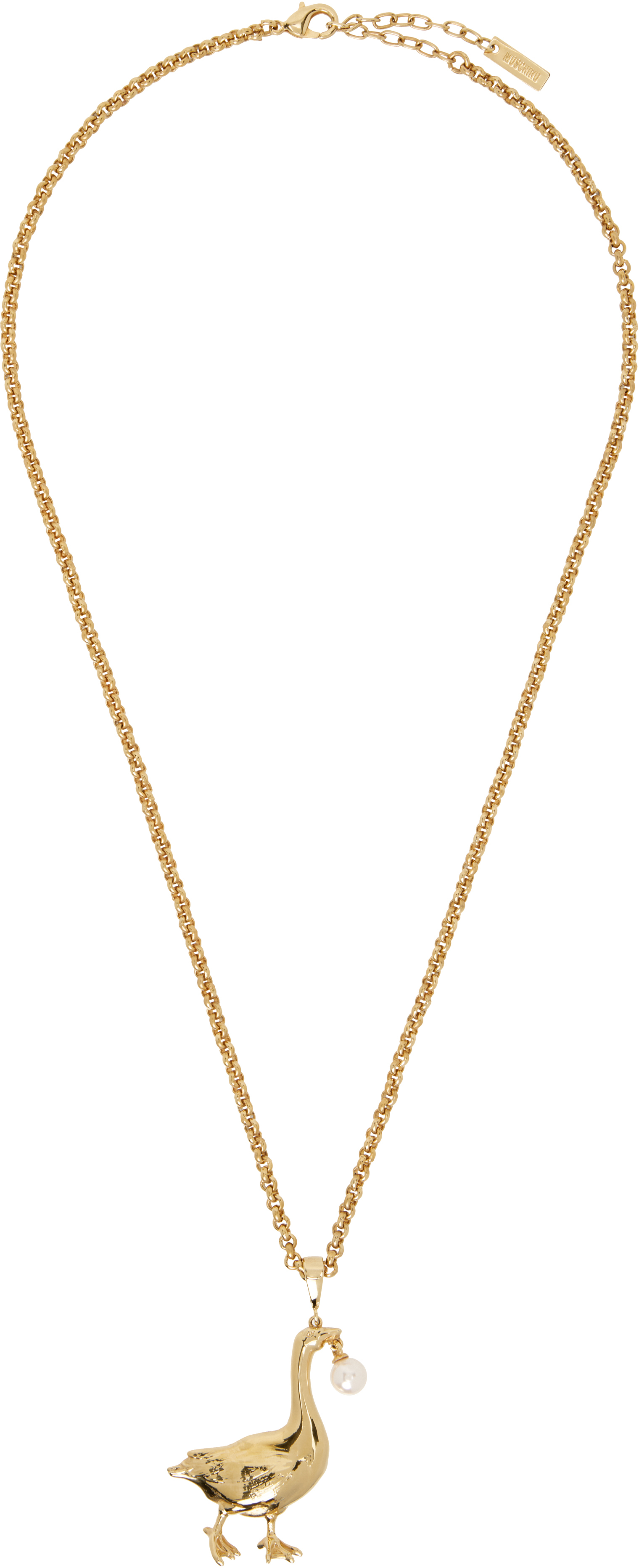 Gold Archive Goose Necklace