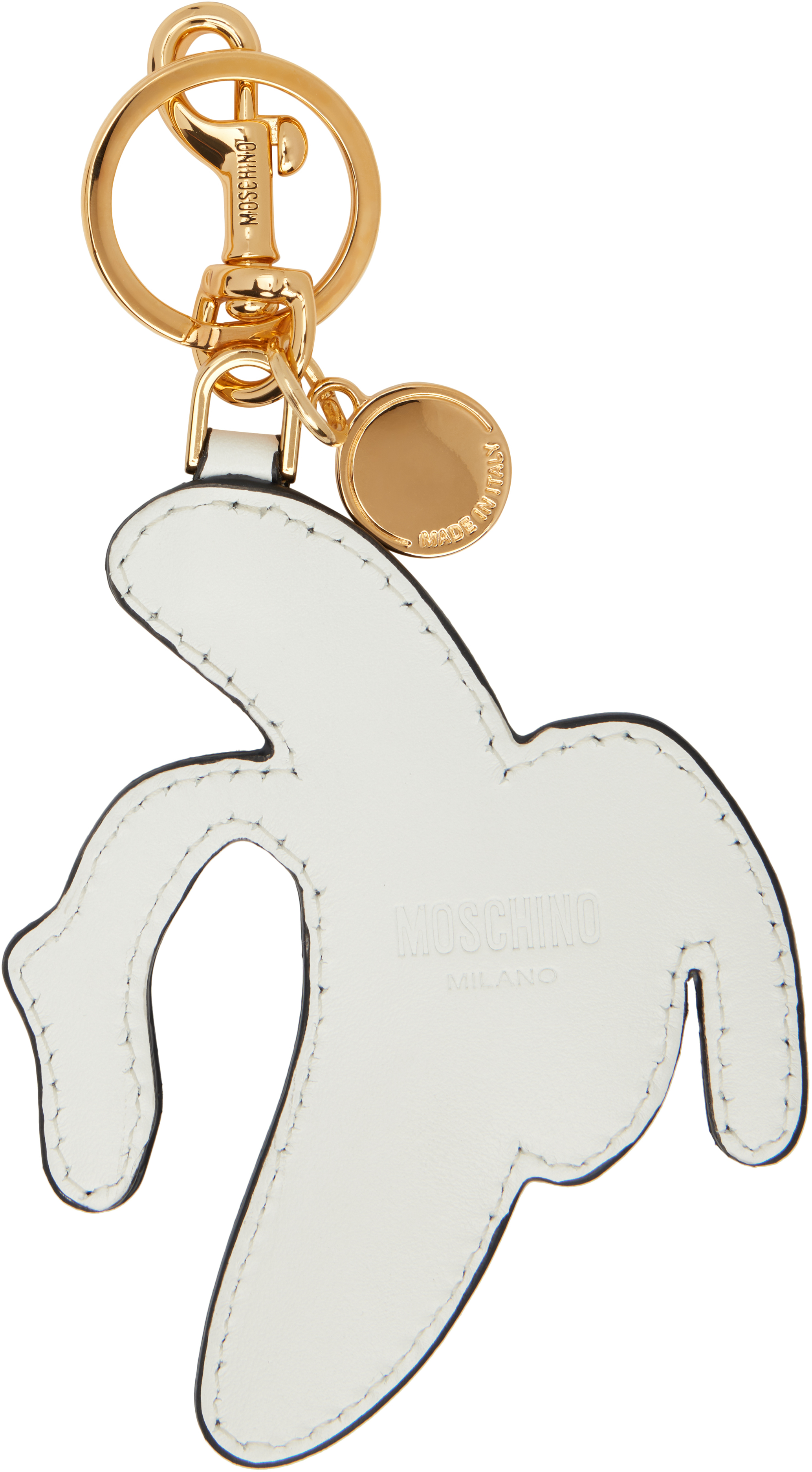 Moschino Banana-motif Keyring In 10b One Color Printe