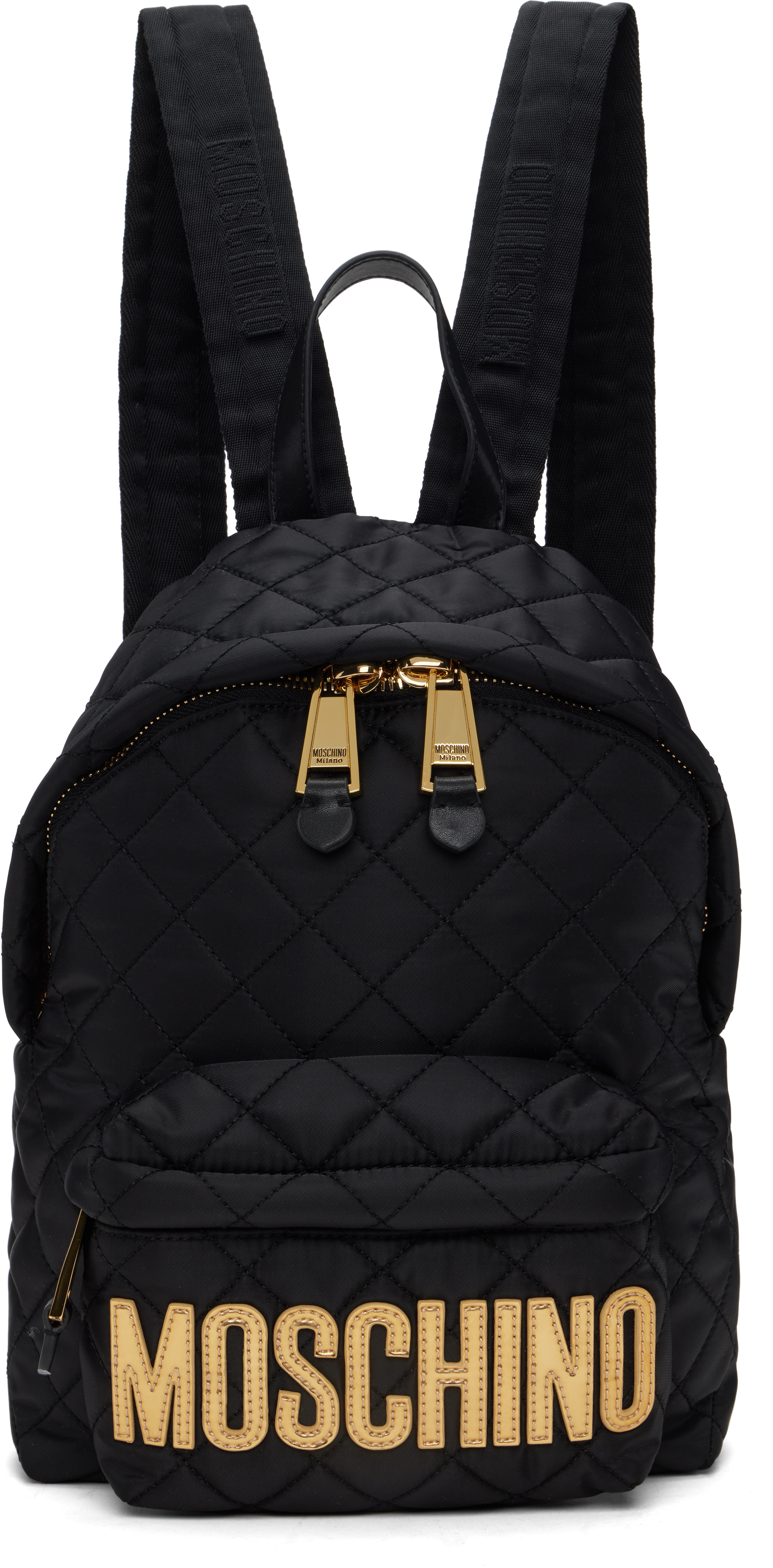 Black Mini Quilted Backpack