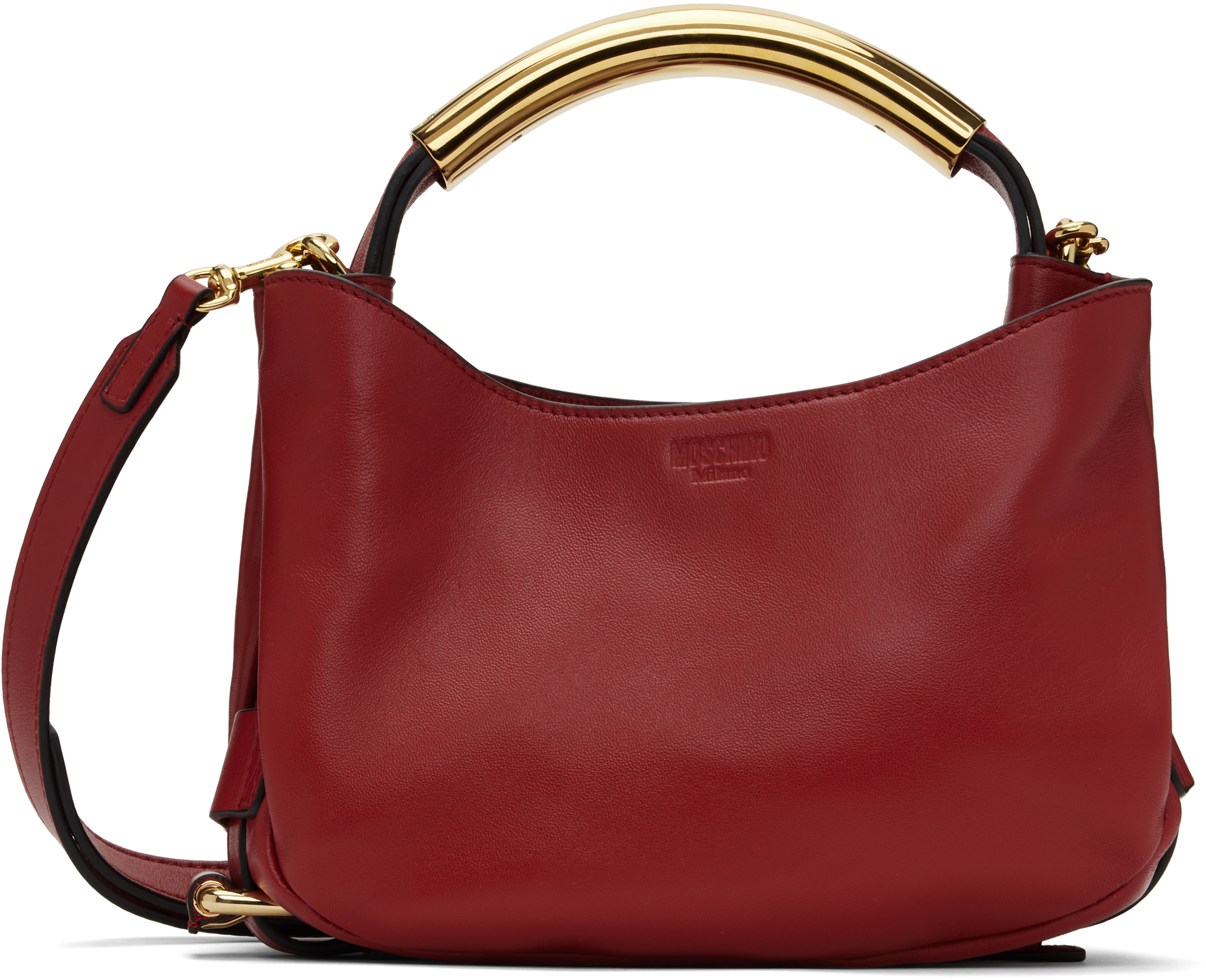 Red 'Moschino Handle Me' Small Bag