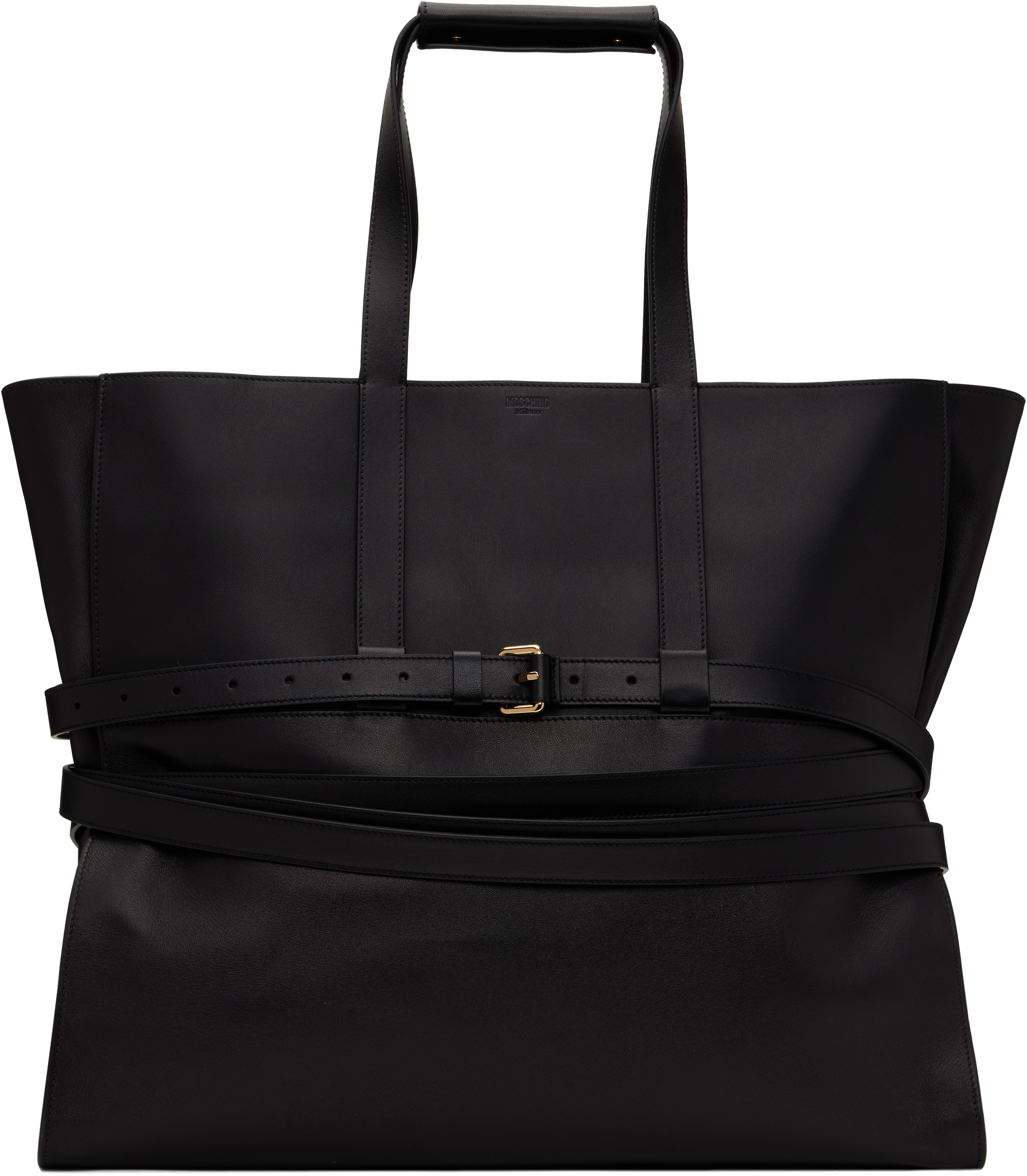 Black 'Moschino Tie Me' Tote