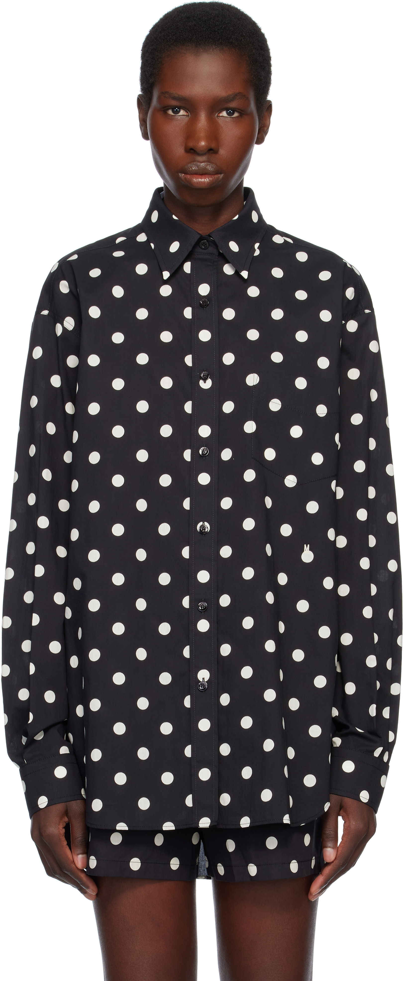 【送料&関税込】Moschino ballpoint Pen Polka Dots T-shirt Moschino XS T-Shirt: Polka Dot Design