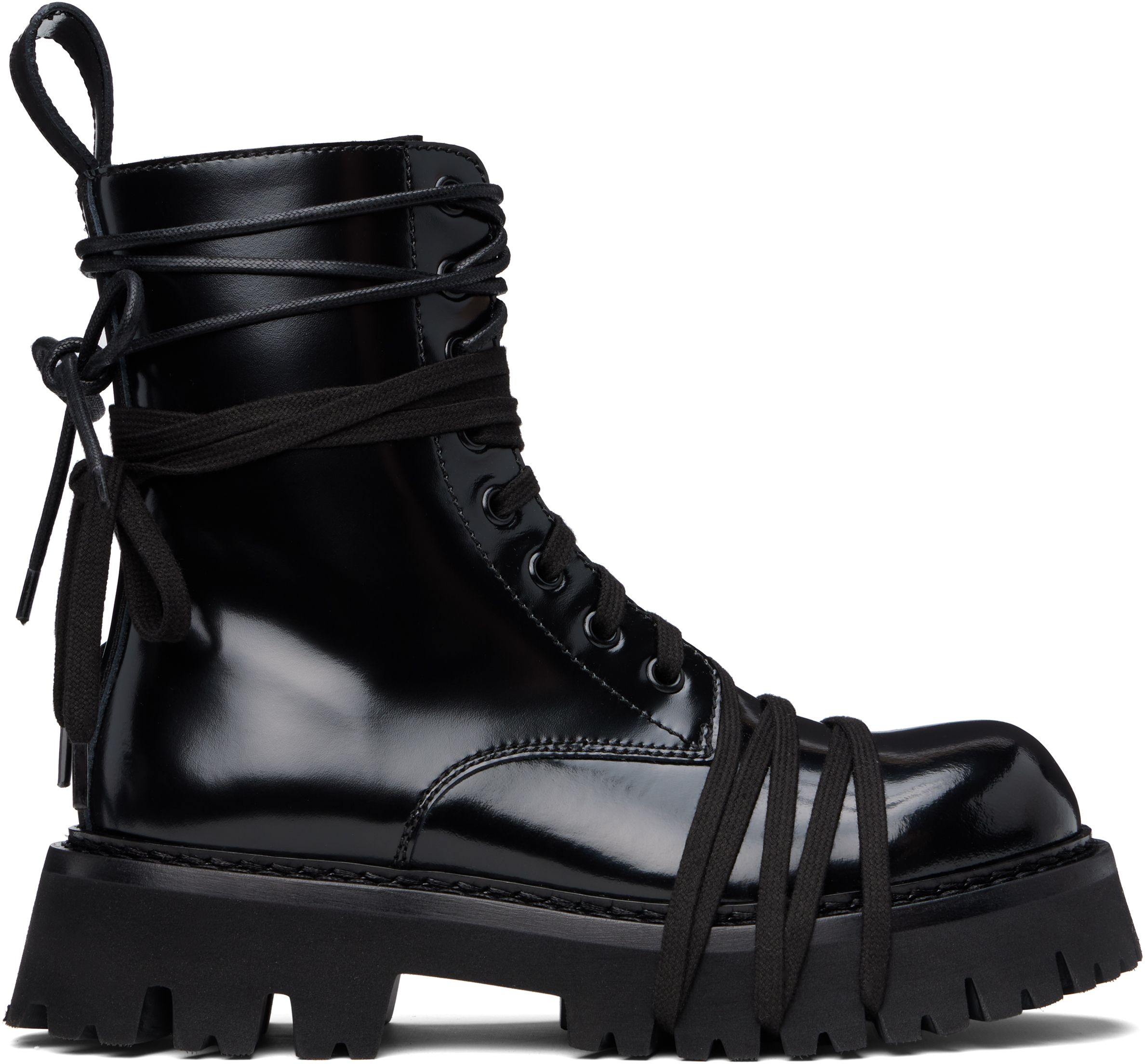 Moschino Black Biker Boots