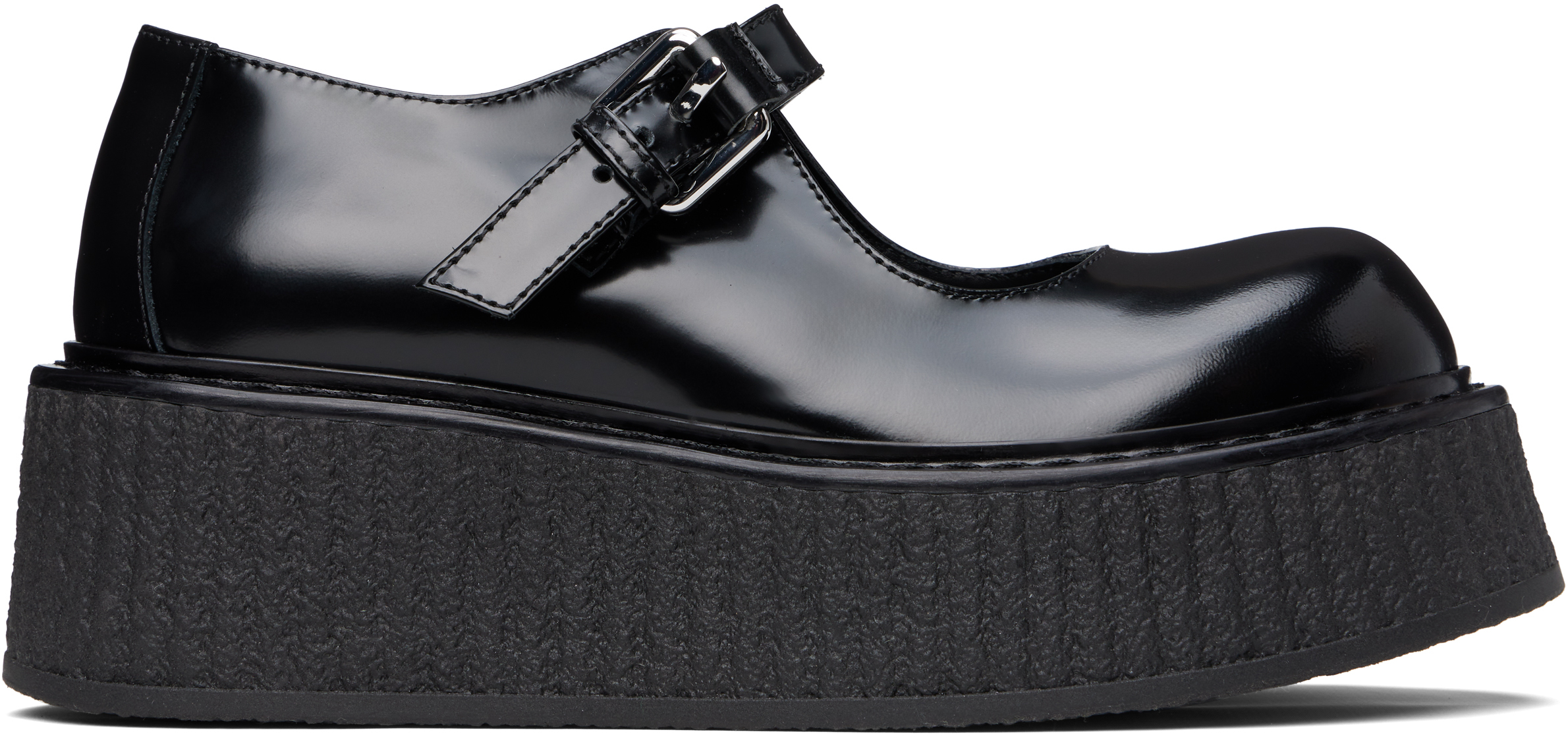 【関税&送料込】Moschino Mary Jane Olivia Moschino Olivia Loafers | Black | FARFETCH